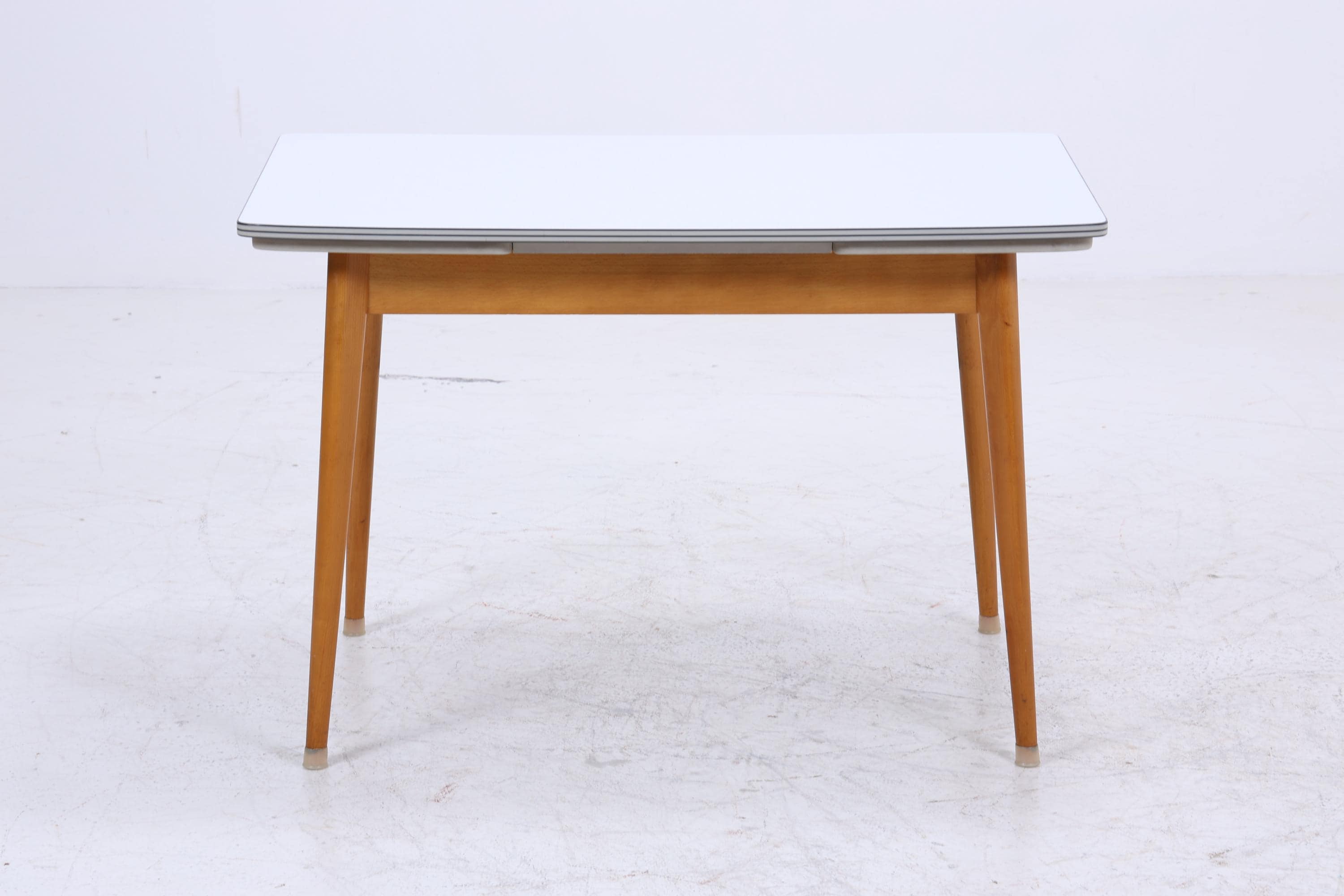 Vintage Küchentisch 60er Jahre | Mid Century Esstisch Tisch Retro 70er Holz Resopal Ausziehbar