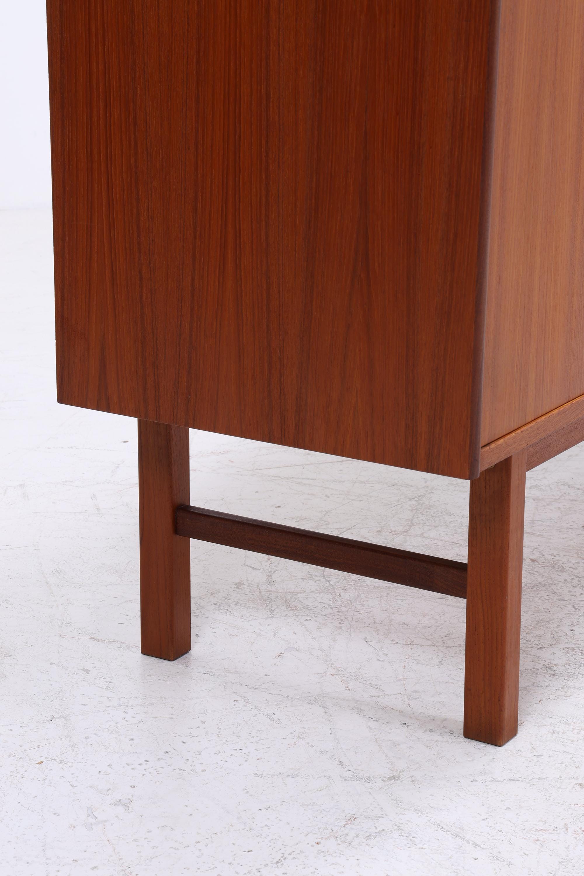 Vintage Teak Highboard 60er Jahre | Mid Century Sideboard Schubladen Schrank Holz Aufbewahrung