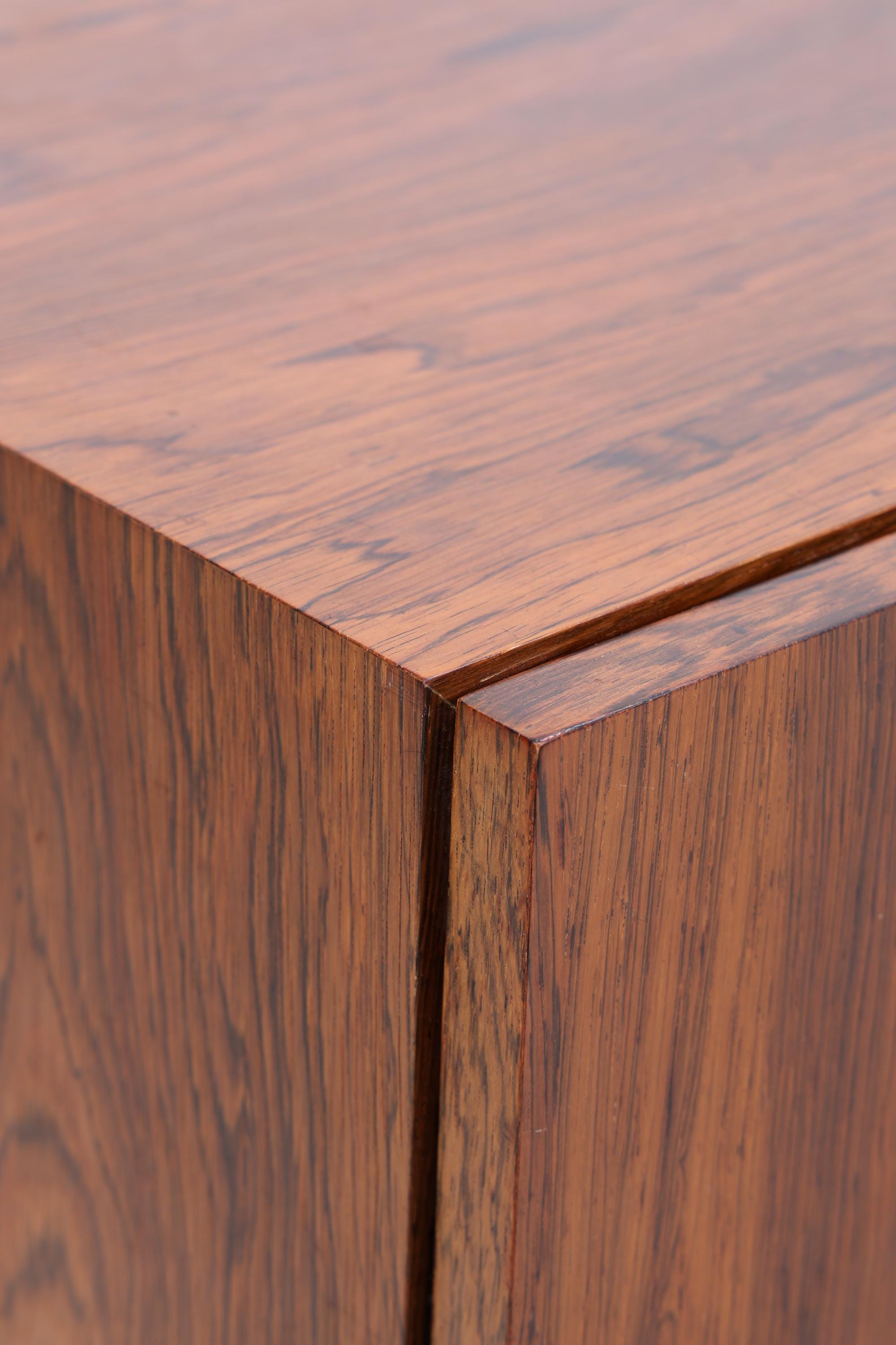 Vintage Sideboard 60er Jahre | Mid Century Schubladen Anrichte Palisander Highboard Holz Aufbewahrung