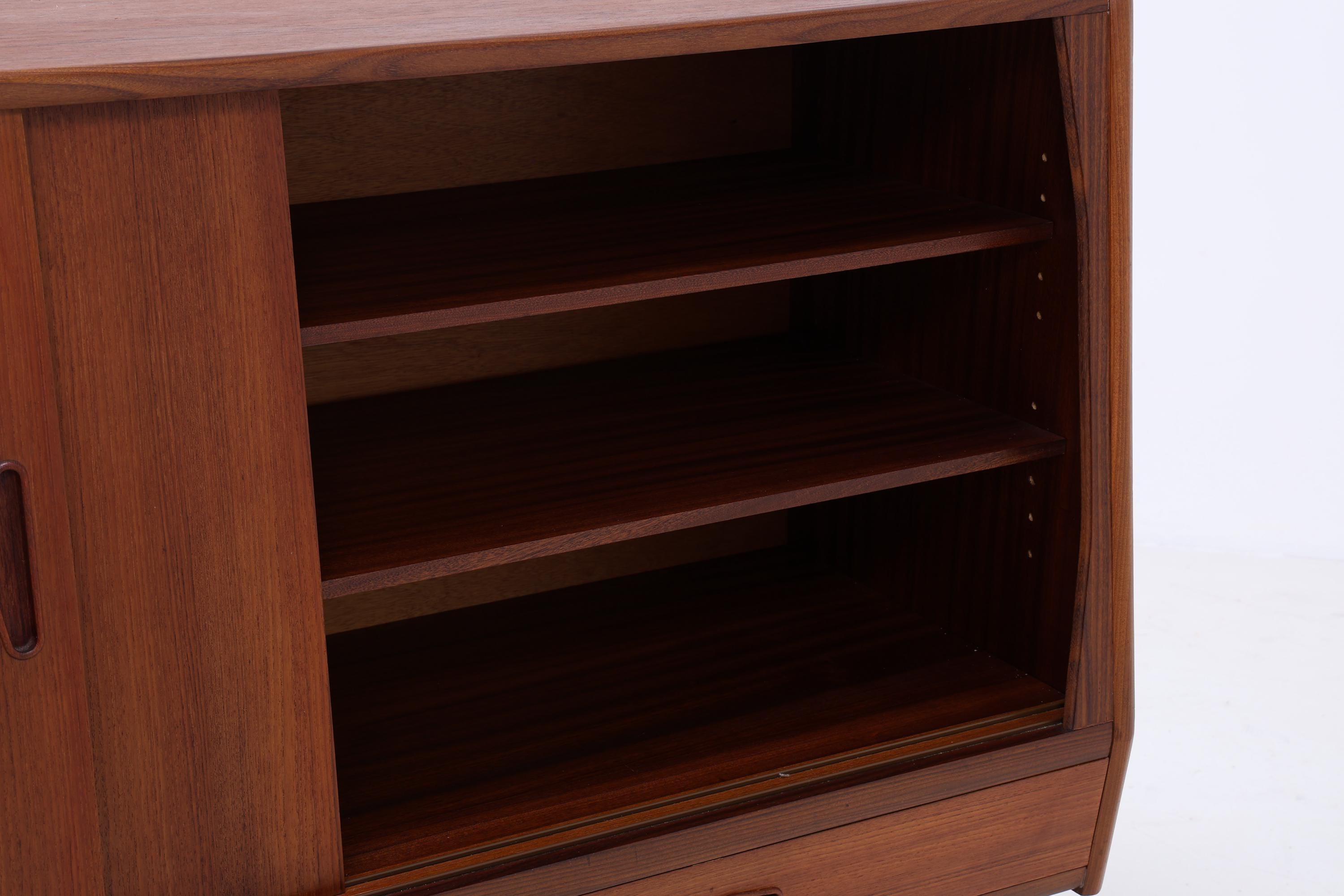 Vintage Teak Sideboard 60er Jahre Danish Design | Mid Century Anrichte mit Schubladen & Fächern Retro Holz Aufbewahrung