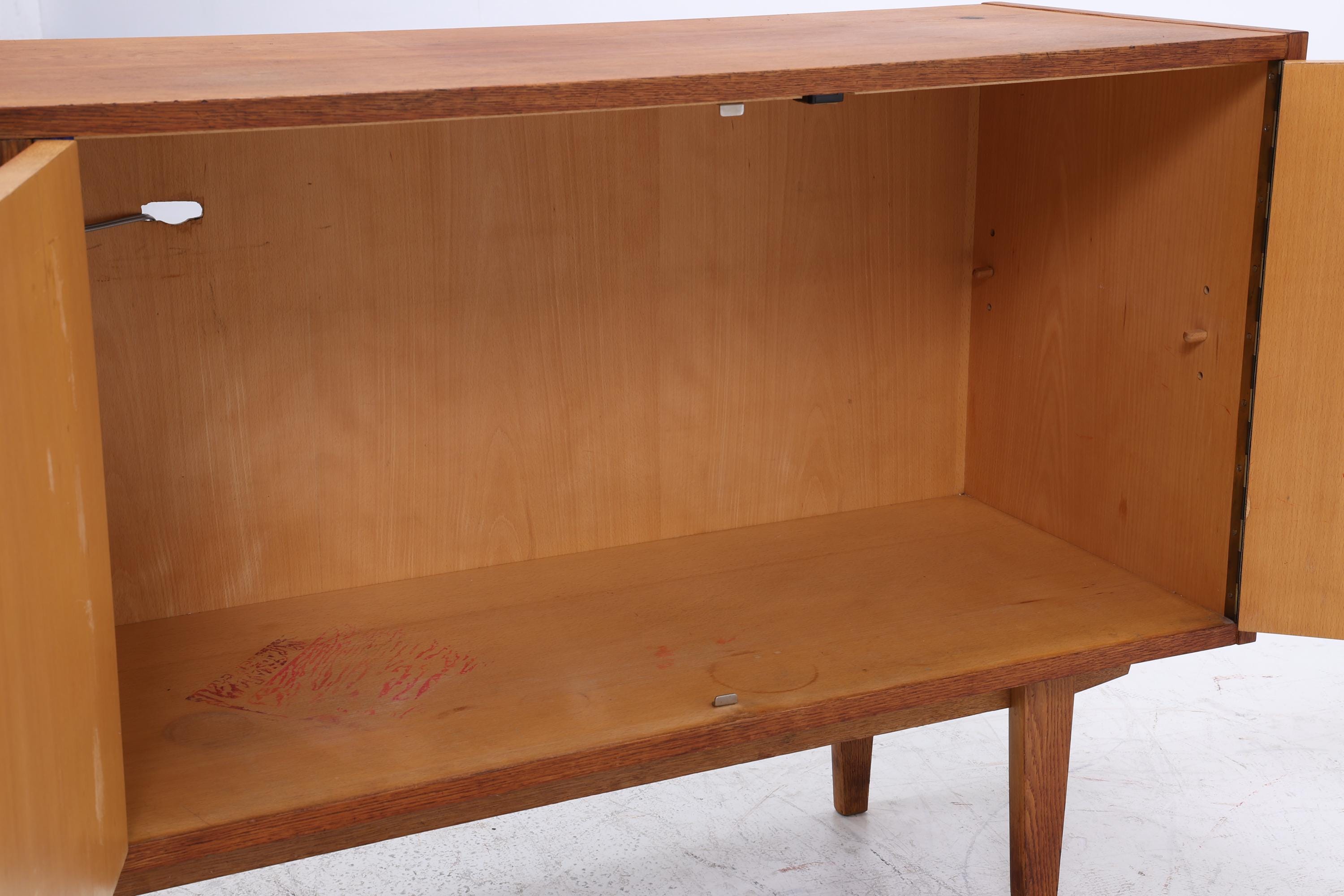 Hellerau 602 / K Sideboard 60er Jahre | Mid Century Schubladen Anrichte Eiche Schrank Franz Ehrlich Design Retro 70er