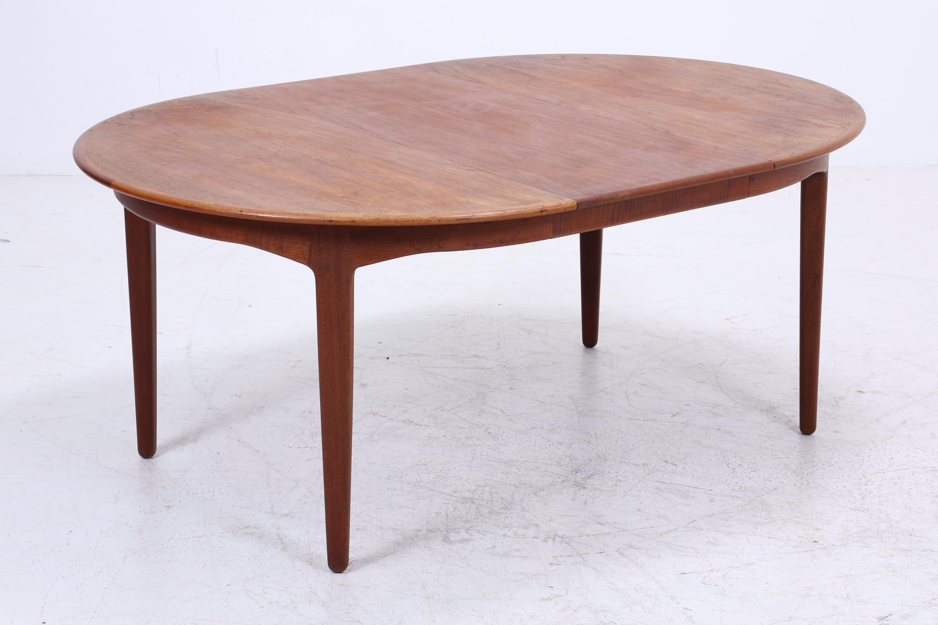 Vintage Teak Esstisch von Henning Kjaernulf | Danish Design Mid-Century Ausziehbarer Küchentisch 1960er Holz