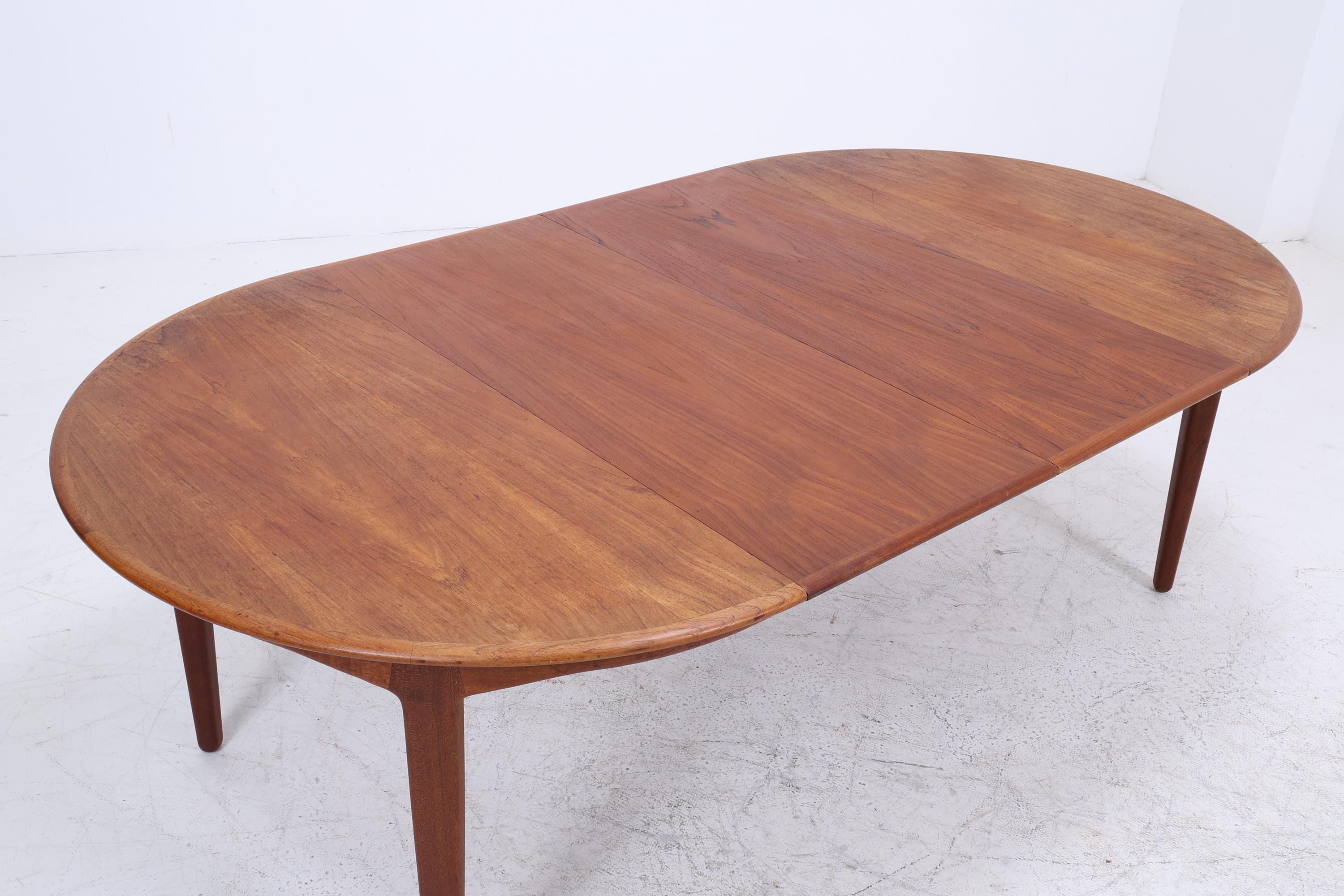 Vintage Teak Esstisch von Henning Kjaernulf | Danish Design Mid-Century Ausziehbarer Küchentisch 1960er Holz