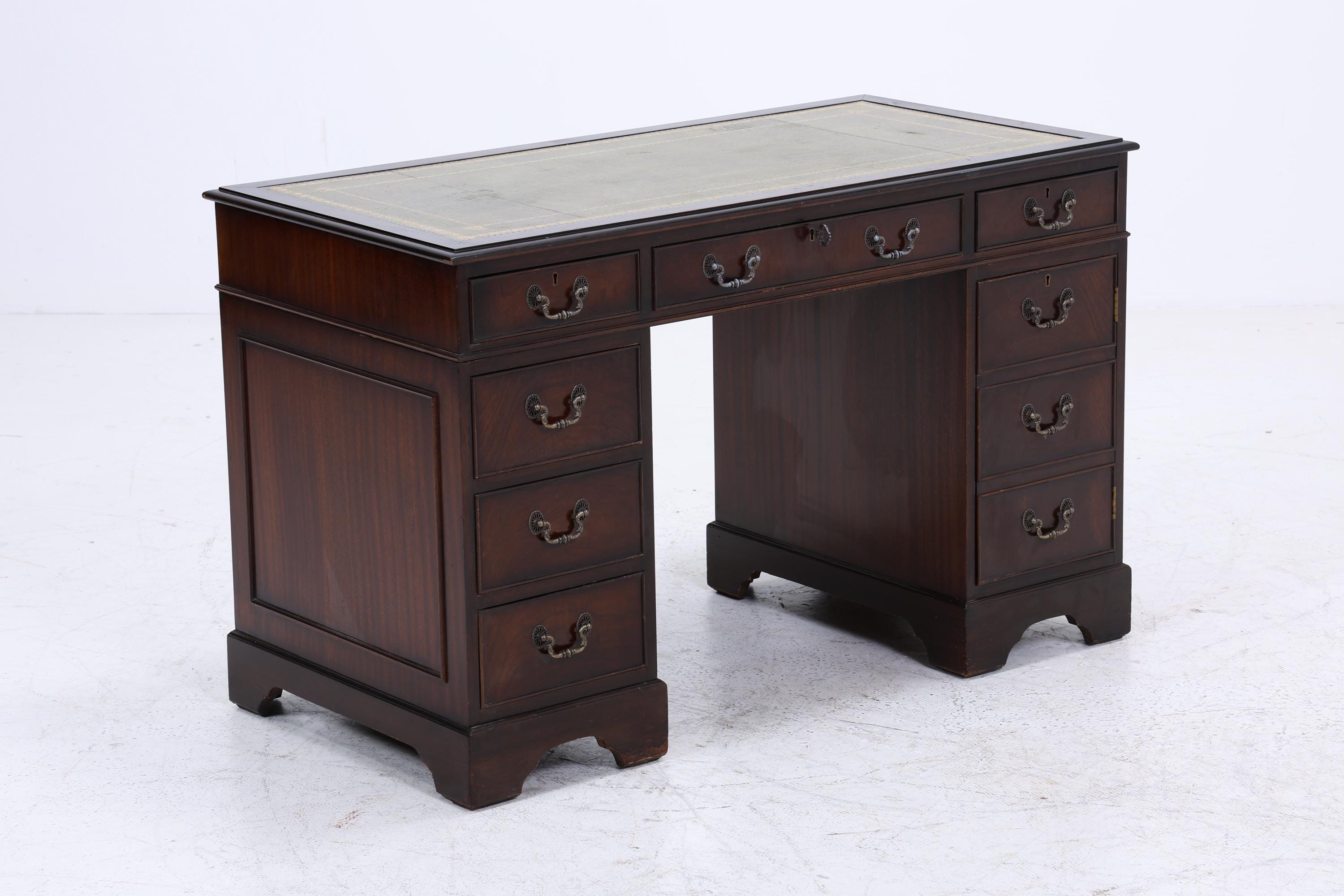 Antik Schreibtisch | Vintage Mahagoni Bürotisch | Executive Desk aus Holz | Office Furniture