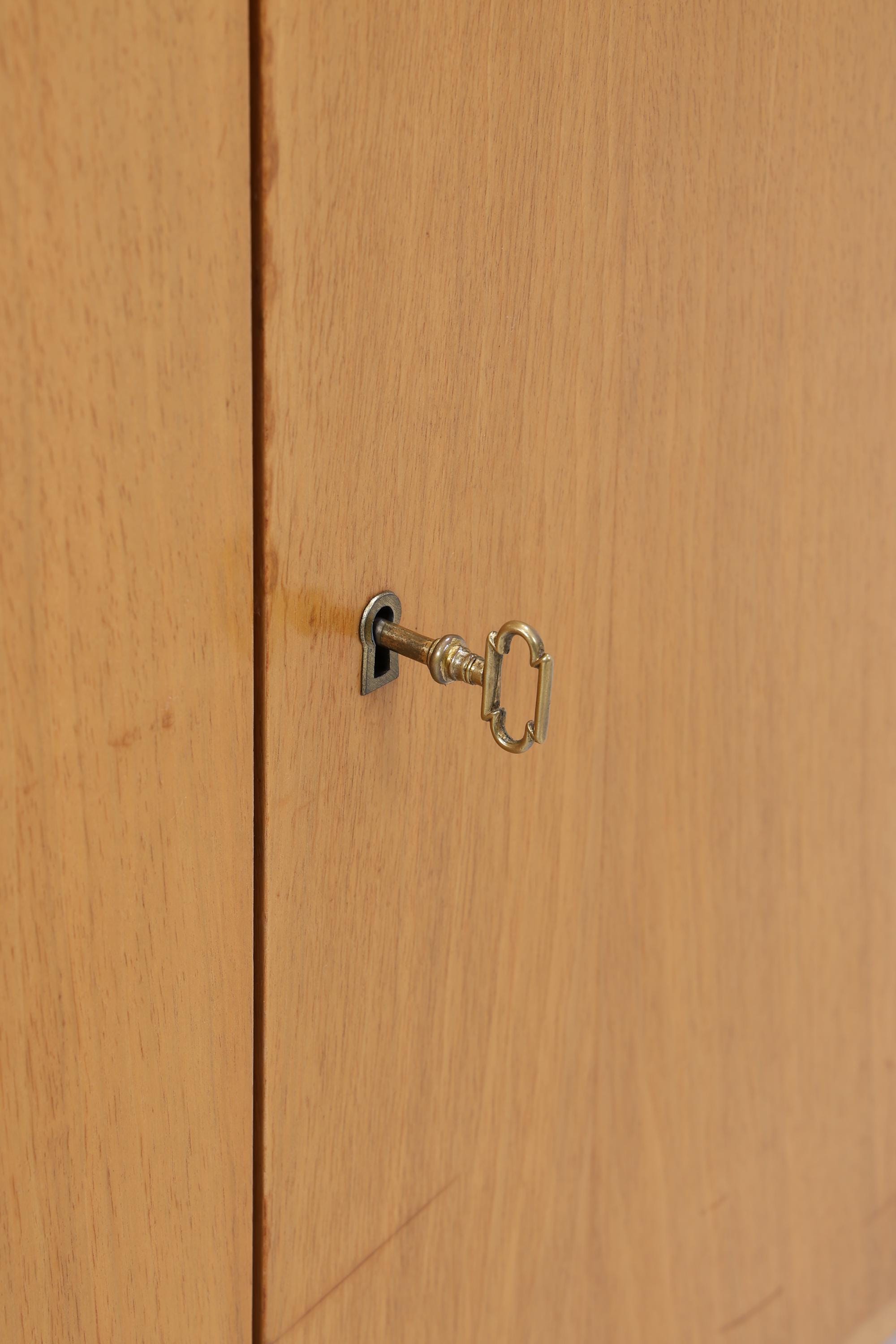 Vintage Sideboard 60er Jahre | Mid Century Anrichte mit Schubladen & Fächern Holz Aufbewahrung Anrichte
