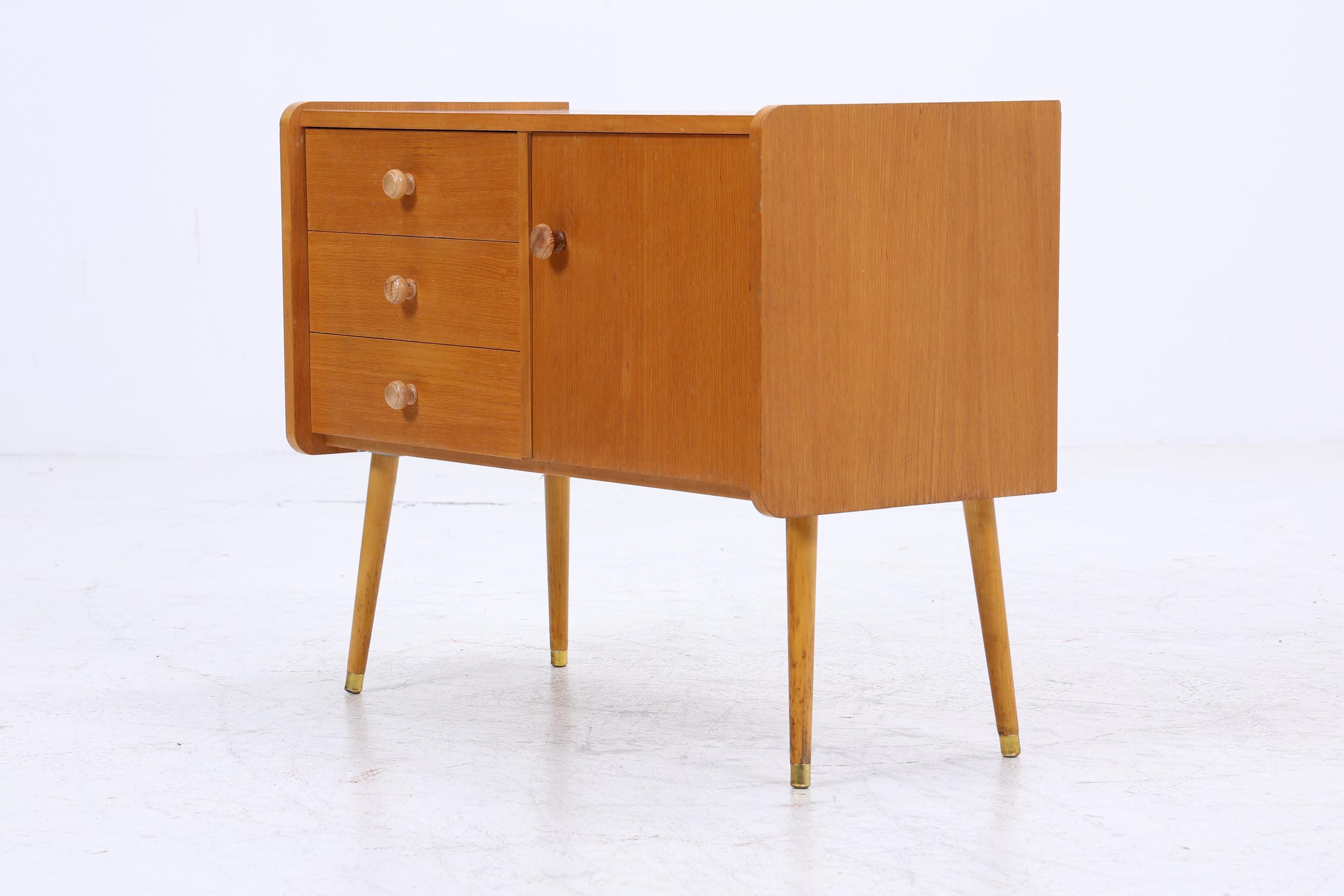 Vintage Kommode 60er | Mid Century Schrank | Mini Kommode Retro Holz Aufbewahrung