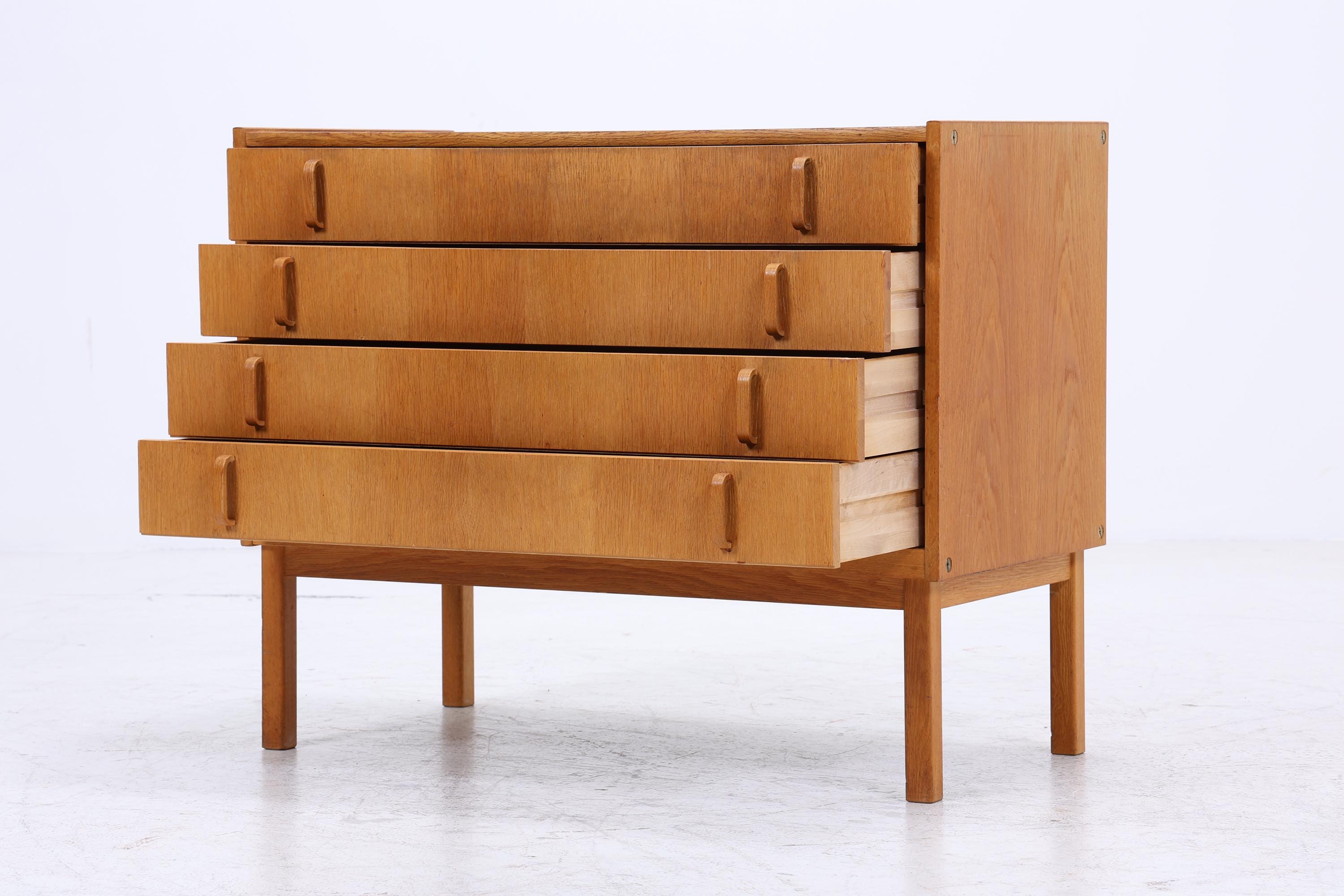 Vintage Eiche Kommode von Bertil Fridhagen 60er | Mid Century Schubladen Schrank | Kleine Anrichte Retro Holz Aufbewahrung