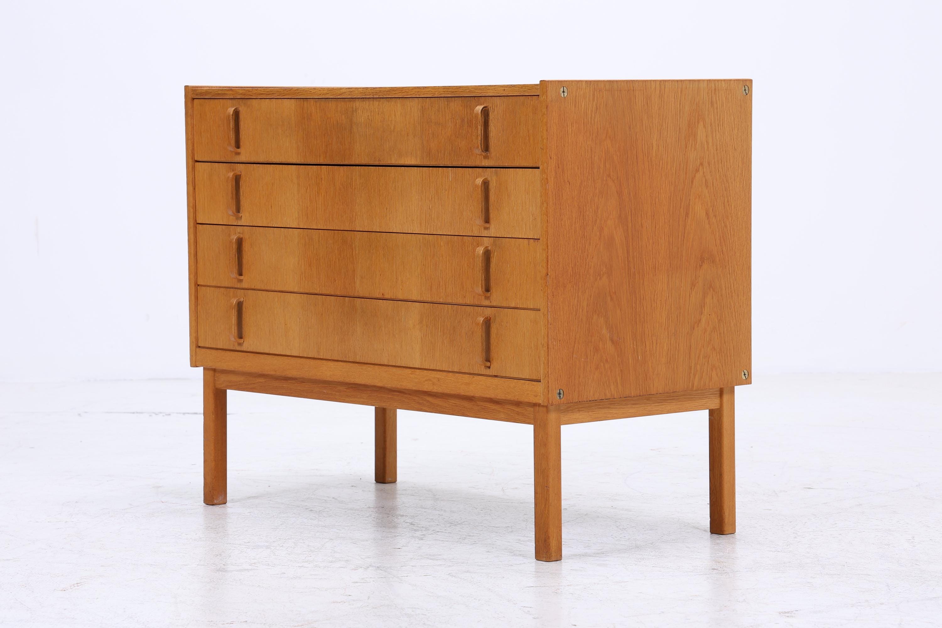 Vintage Eiche Kommode von Bertil Fridhagen 60er | Mid Century Schubladen Schrank | Kleine Anrichte Retro Holz Aufbewahrung