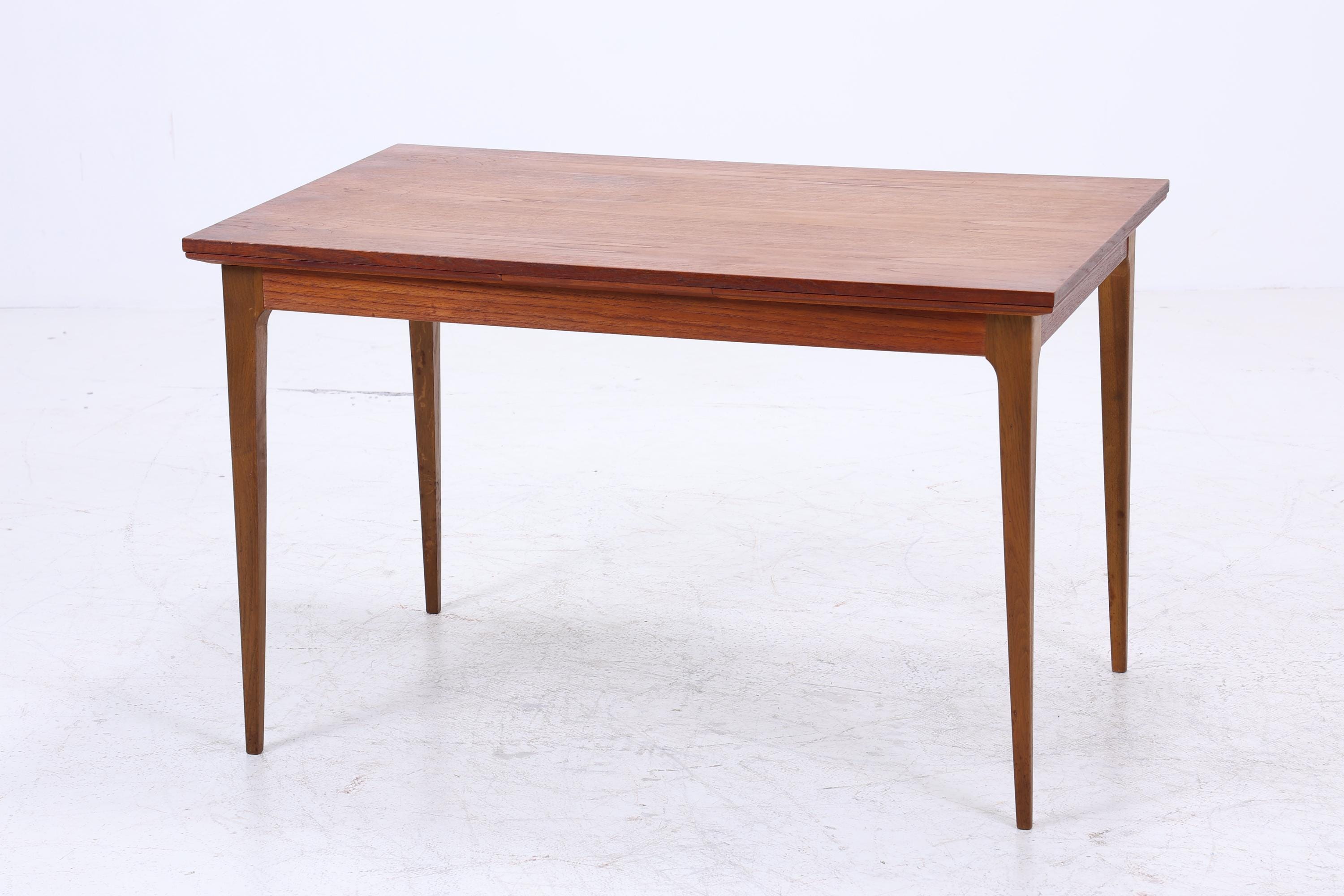 Vintage Teak Esstisch Danish Design | Mid-Century Ausziehbarer Küchentisch 1960er Teak Holz