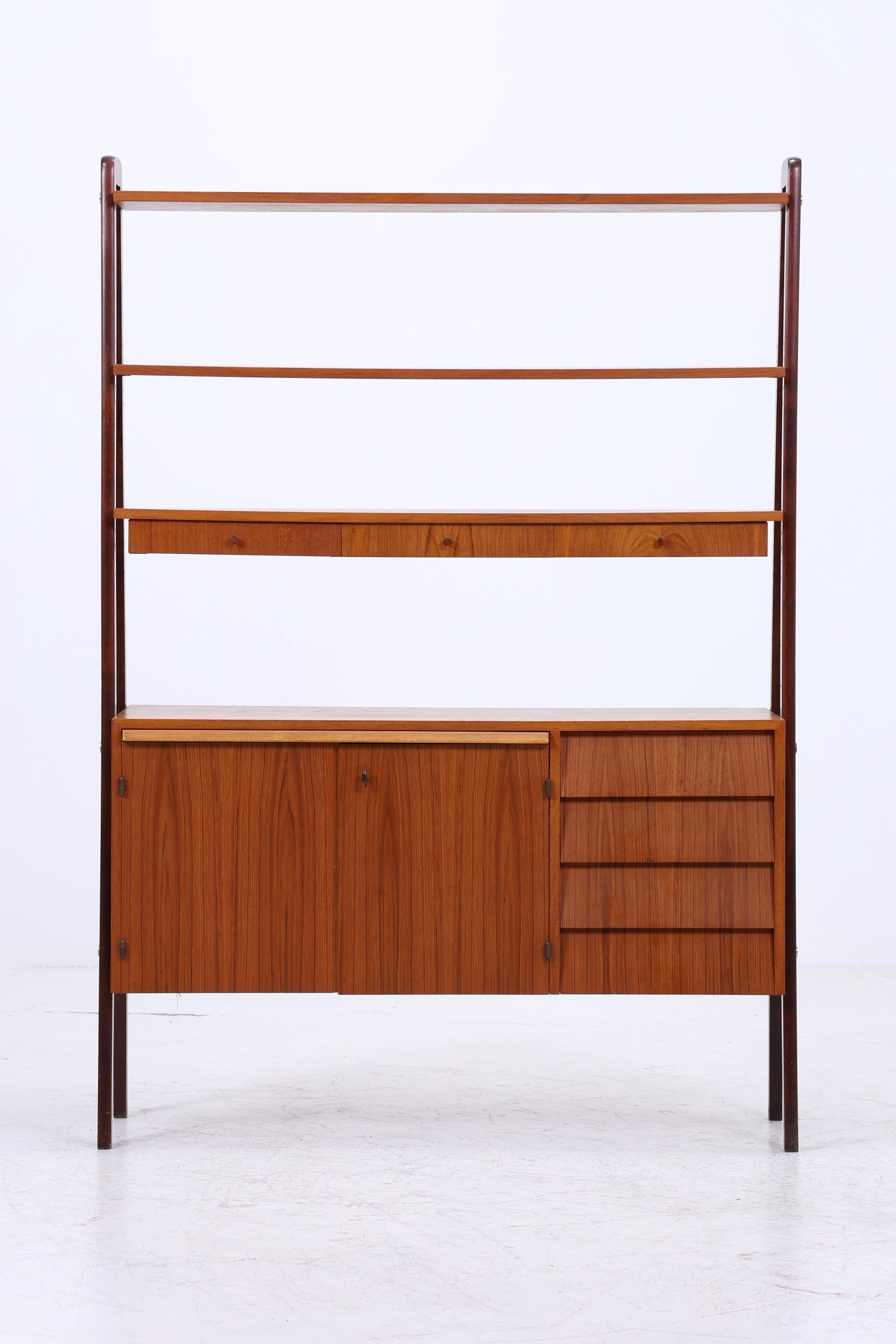 Vintage Teak Regal | Mid Century Schank Sekretär Retro Holz Aufbewahrung 60er 70er