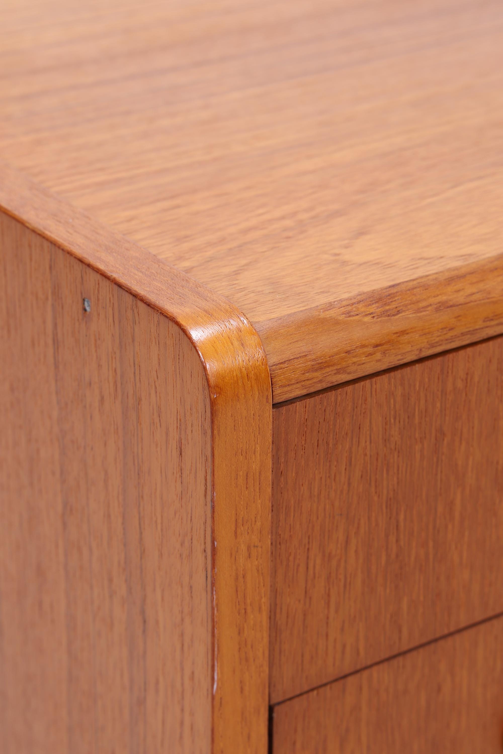 Vintage Teak Schubladen Kommode | Mid Century Schubladen Schrank | Holz Aufbewahrung 60er 70er Jahre