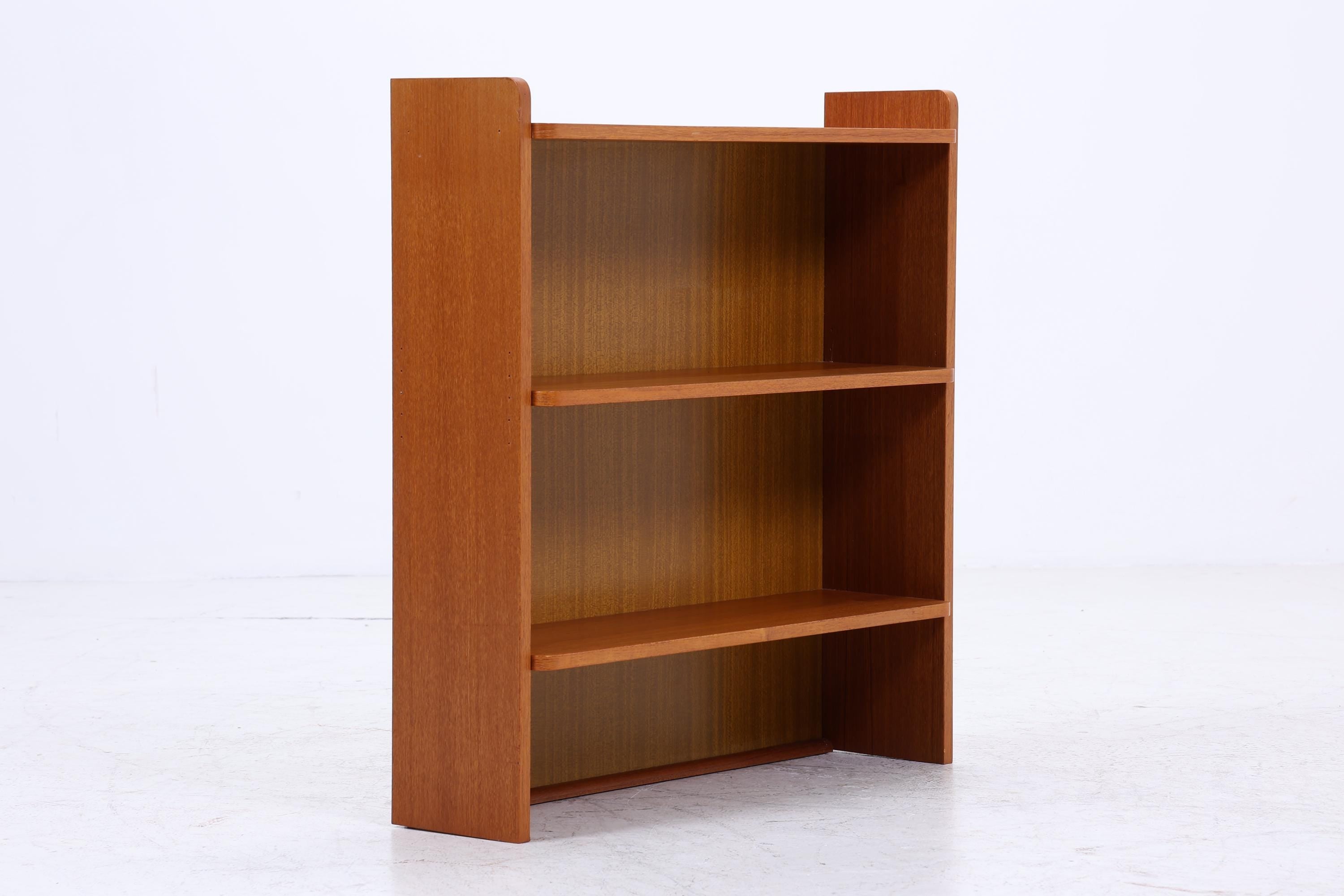 Kleines Vintage Teak Bücherregal | Mid Century Regal | 60er Retro Holz Aufbewahrung