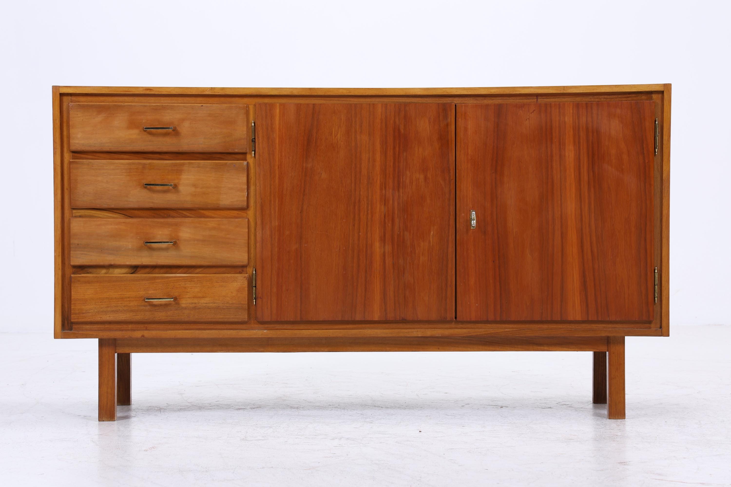 Vintage Sideboard 60er | Mid Century Schubladen Schrank | Retro Holz Aufbewahrung