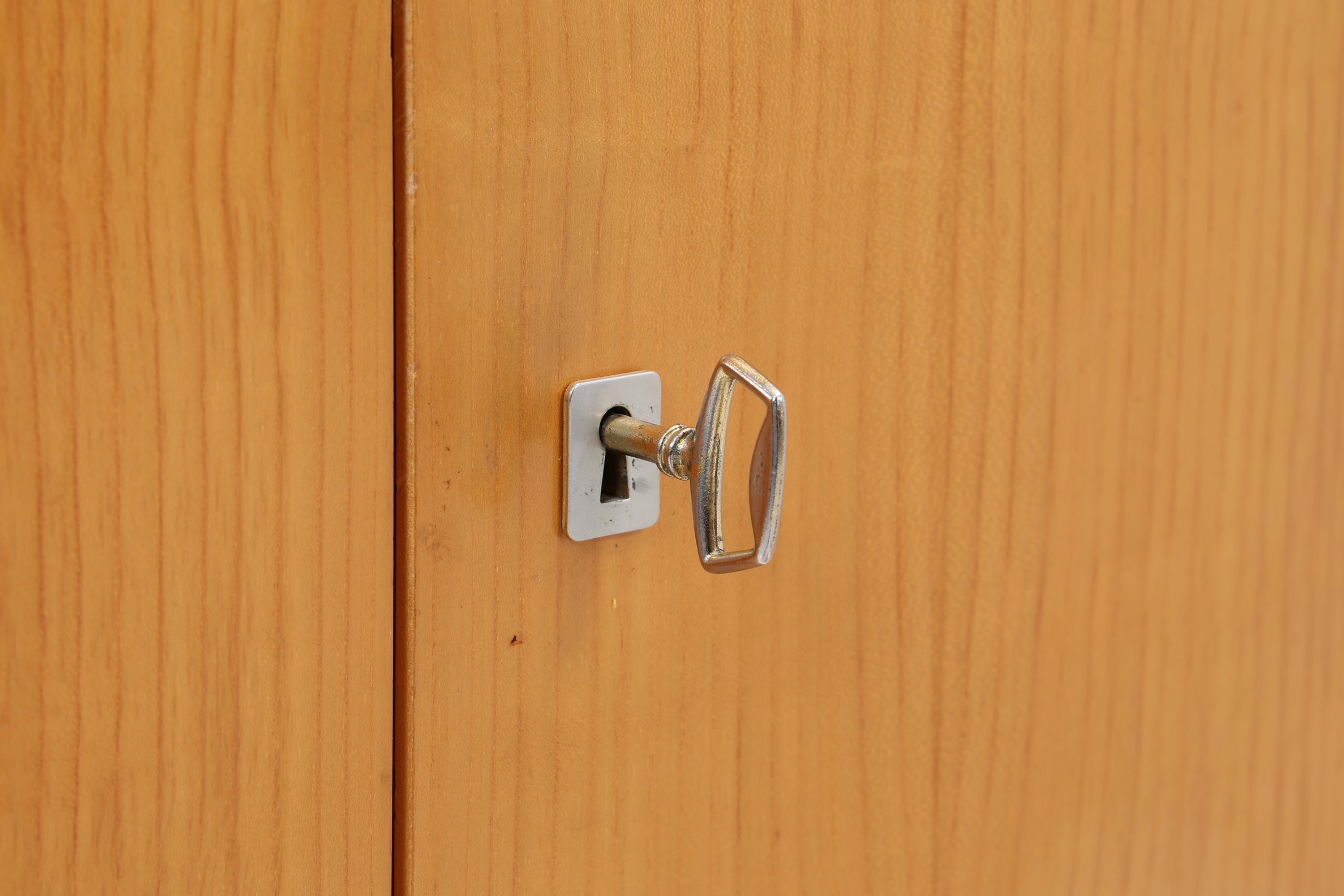Vintage Sideboard 60er Jahre | Mid Century Lowboard mit Schubladen & Fächern Holz Aufbewahrung
