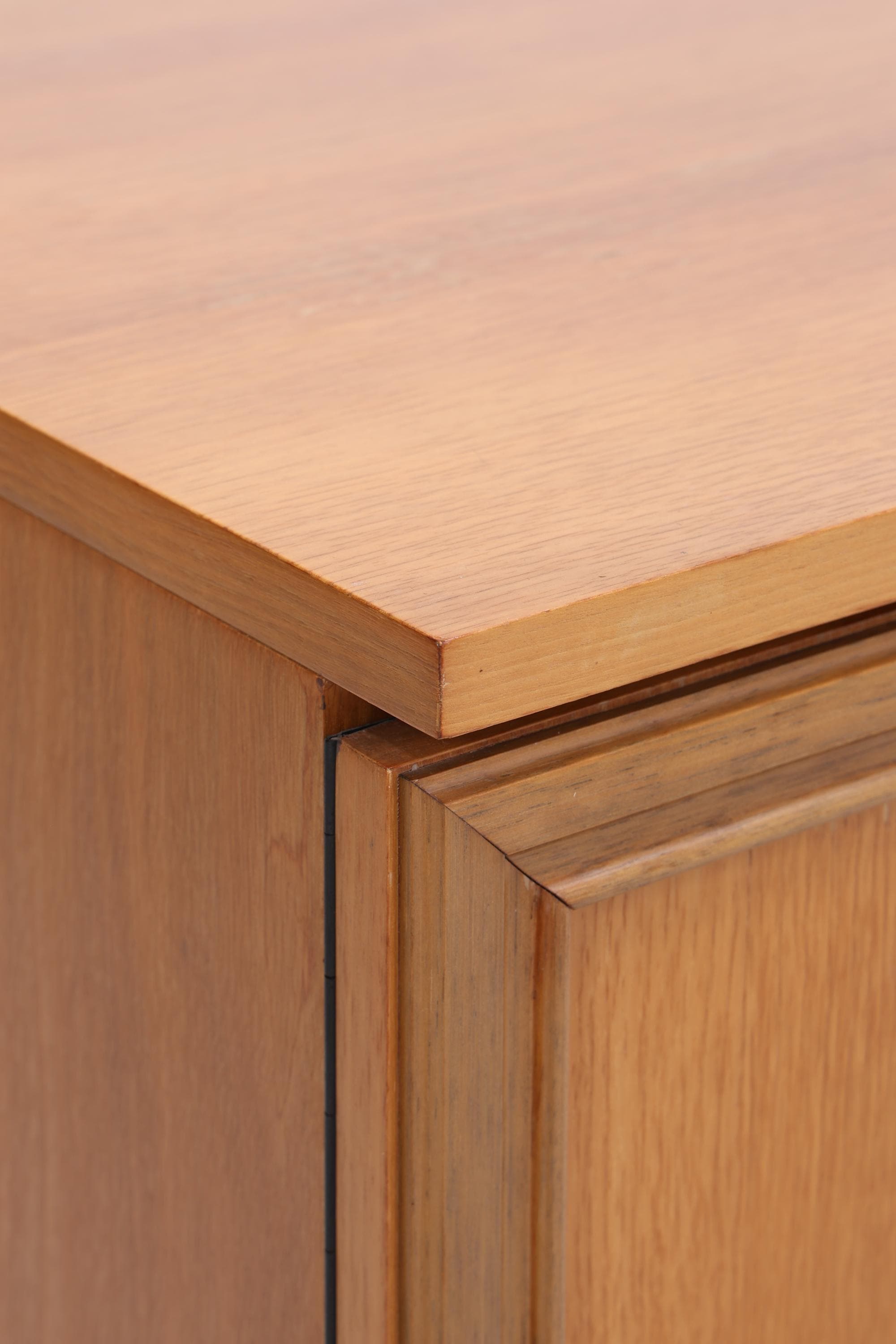 Vintage Nussbaum Sideboard 60er Jahre | Mid Century Anrichte mit Schubladen & Fächern Retro Holz Aufbewahrung