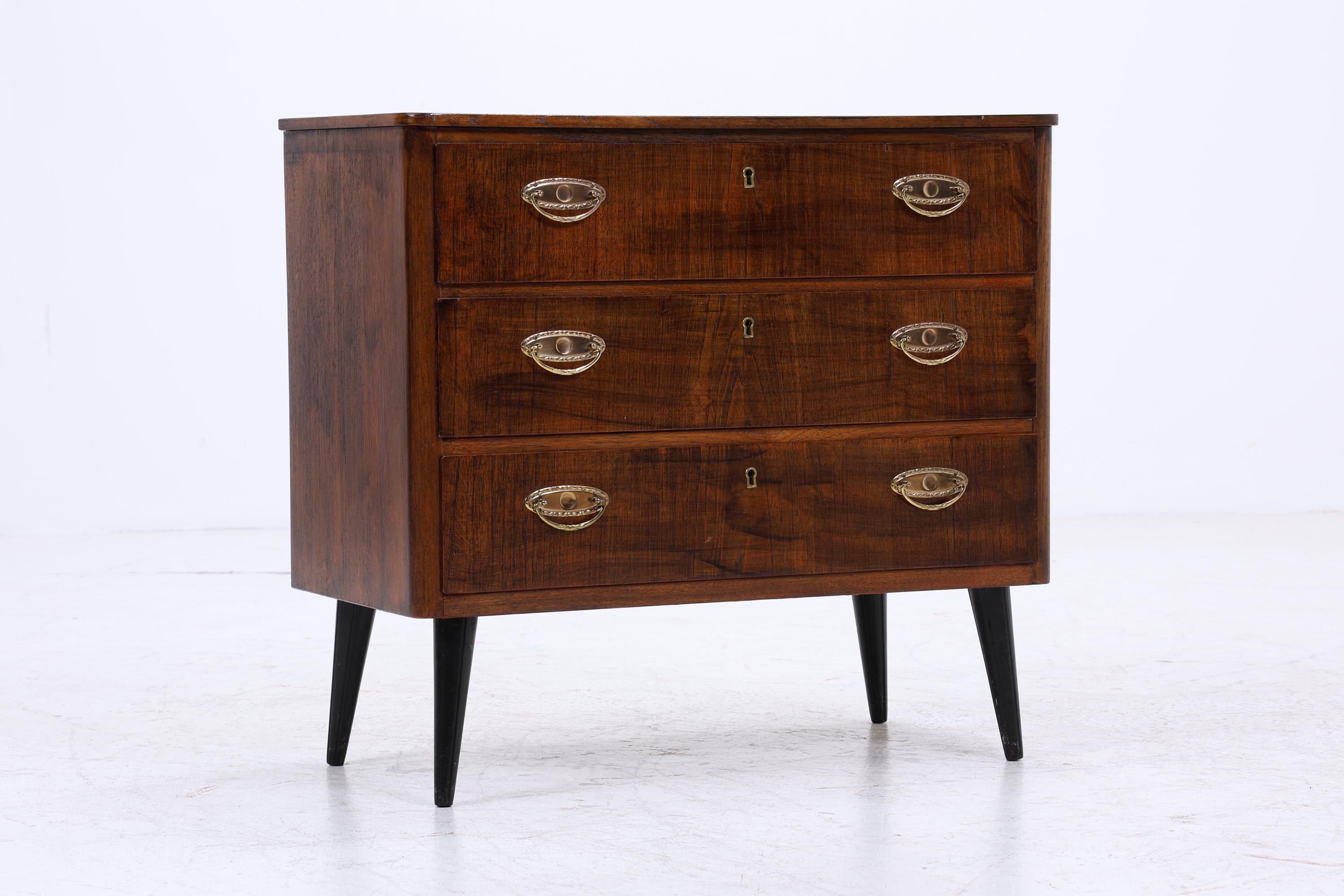 Vintage Schubladen Kommode | Mid Century Schubladen Schrank | 60er 70er Jahre Holz Aufbewahrung