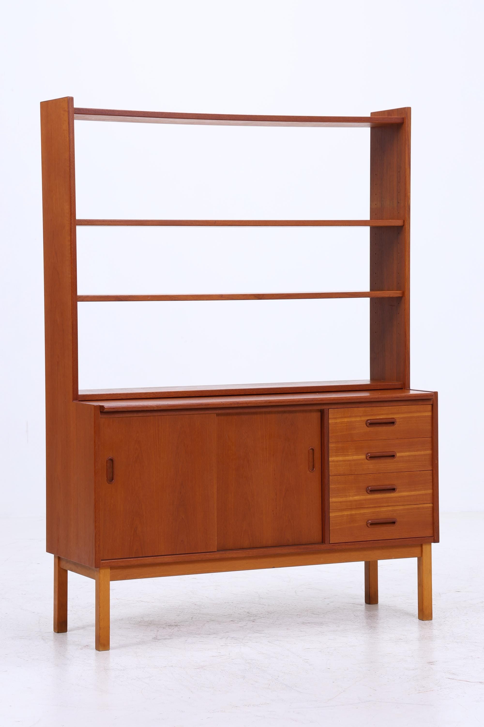 Vintage Teak Regal 60er Jahre | Mid Century Schank Sekretär Retro Holz Aufbewahrung