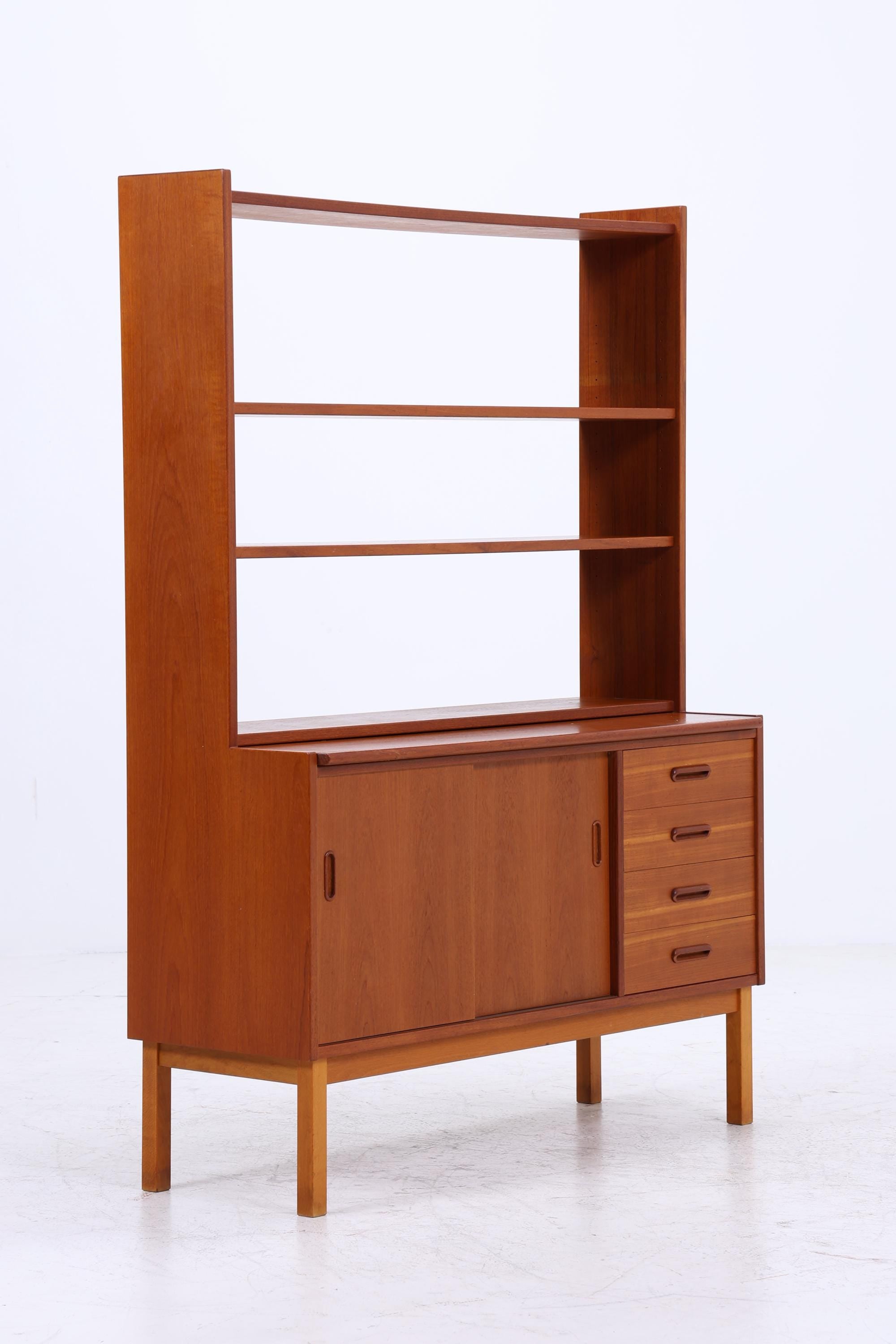 Vintage Teak Regal 60er Jahre | Mid Century Schank Sekretär Retro Holz Aufbewahrung