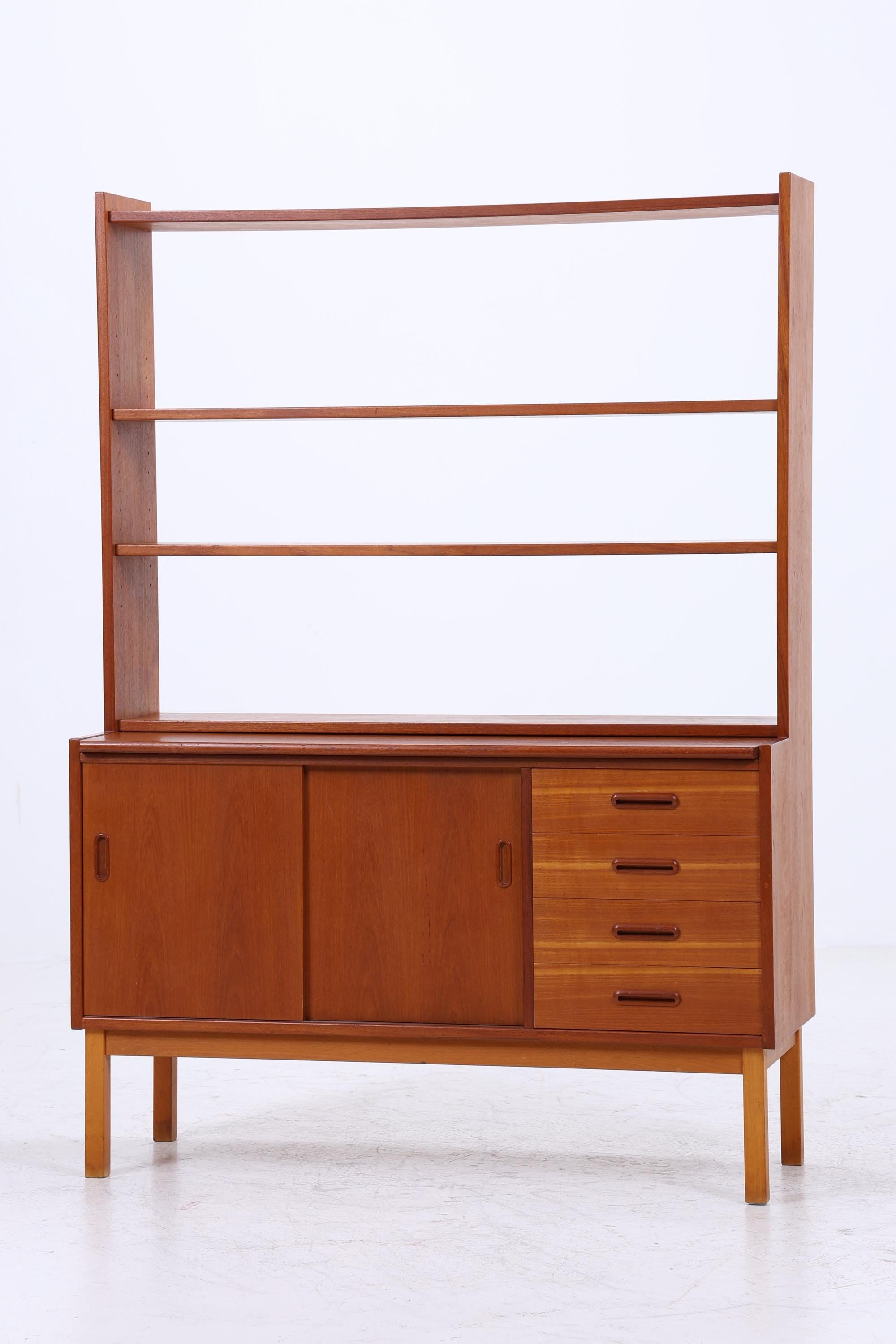 Vintage Teak Regal 60er Jahre | Mid Century Schank Sekretär Retro Holz Aufbewahrung