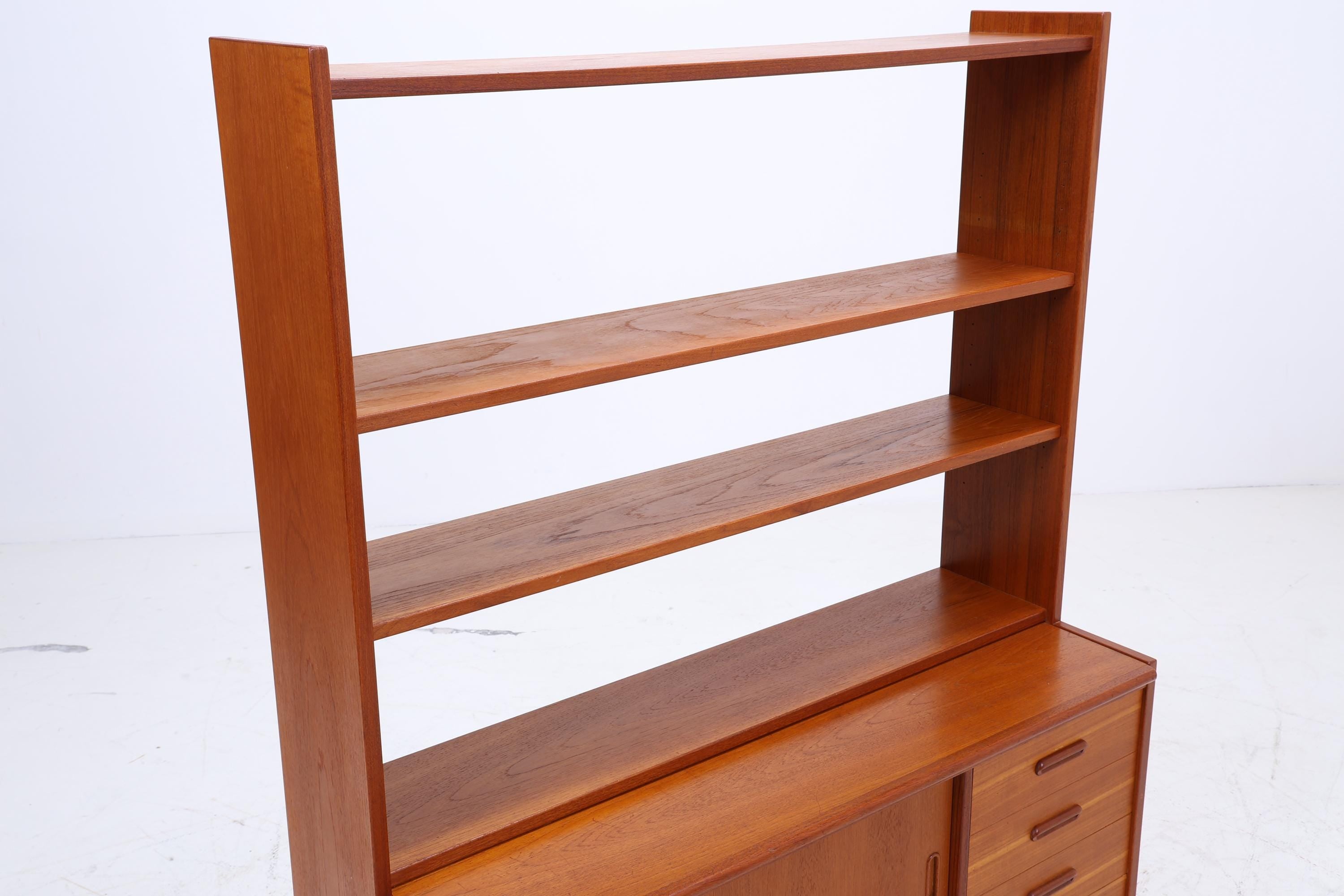 Vintage Teak Regal 60er Jahre | Mid Century Schank Sekretär Retro Holz Aufbewahrung