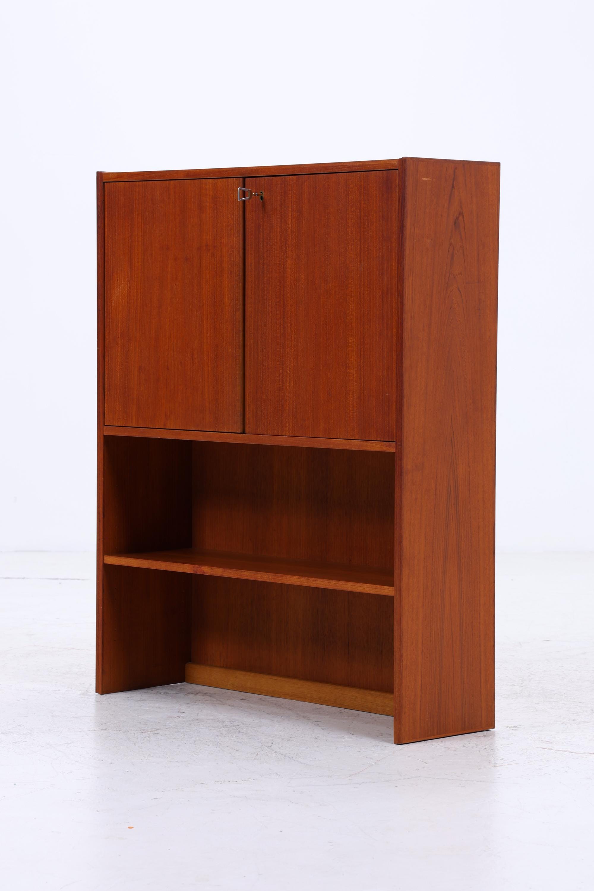 Kleines Vintage Teak Regal | Mid Century Schrank | 60er Retro Holz Aufbewahrung