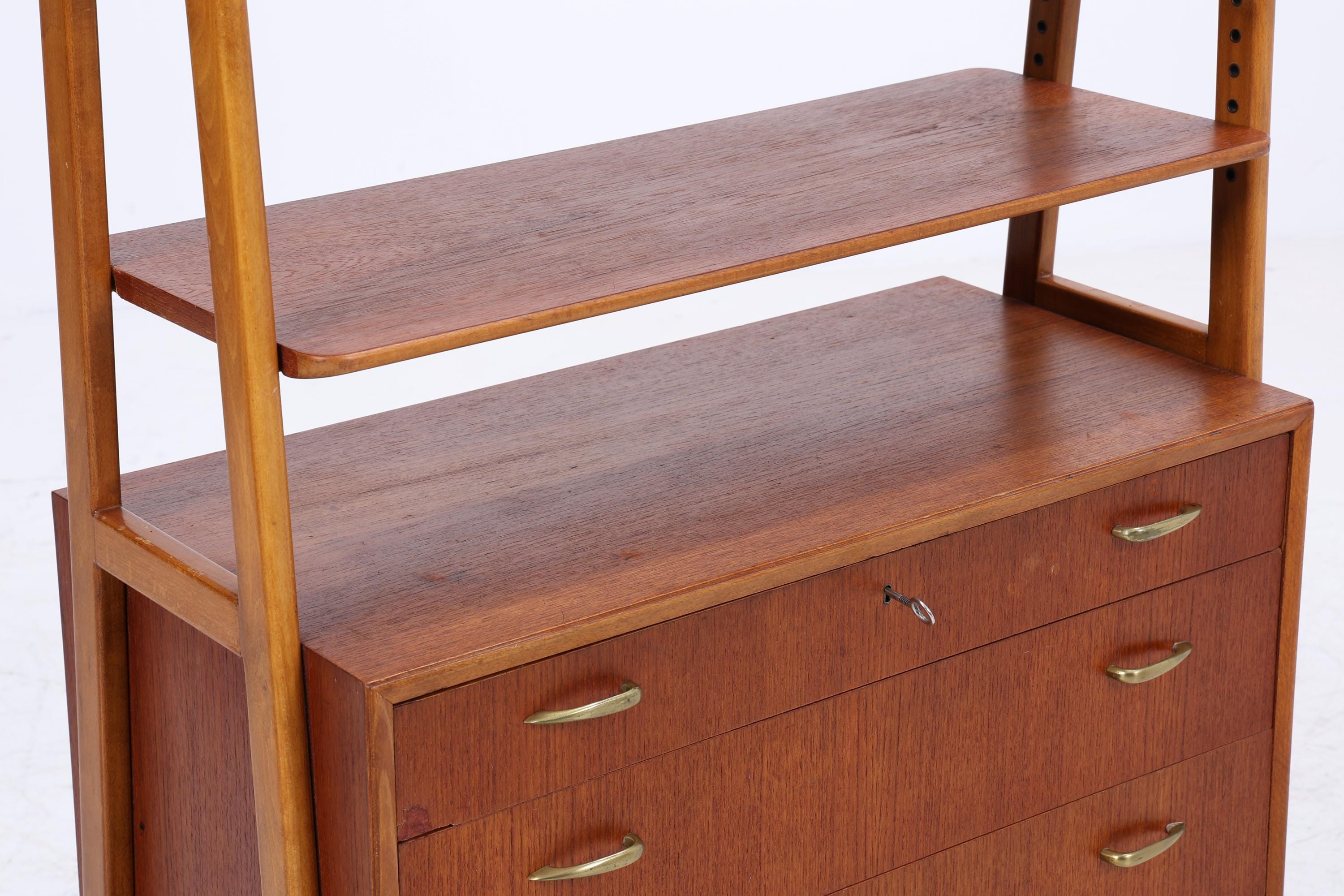 Vintage Teak Regal 60er Jahre | Mid Century Schank Retro Holz Aufbewahrung