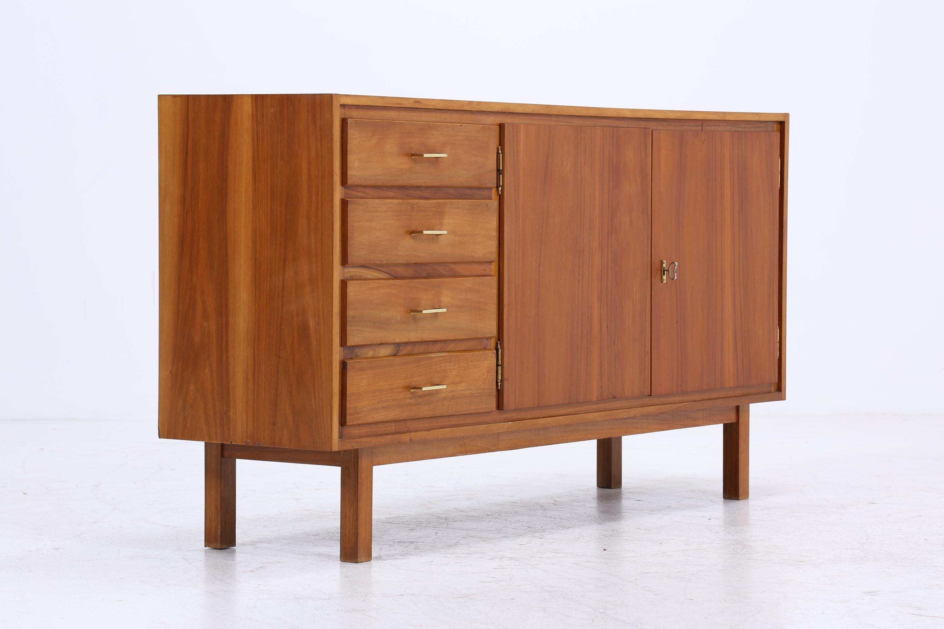 Vintage Sideboard 60er | Mid Century Schubladen Schrank | Retro Holz Aufbewahrung