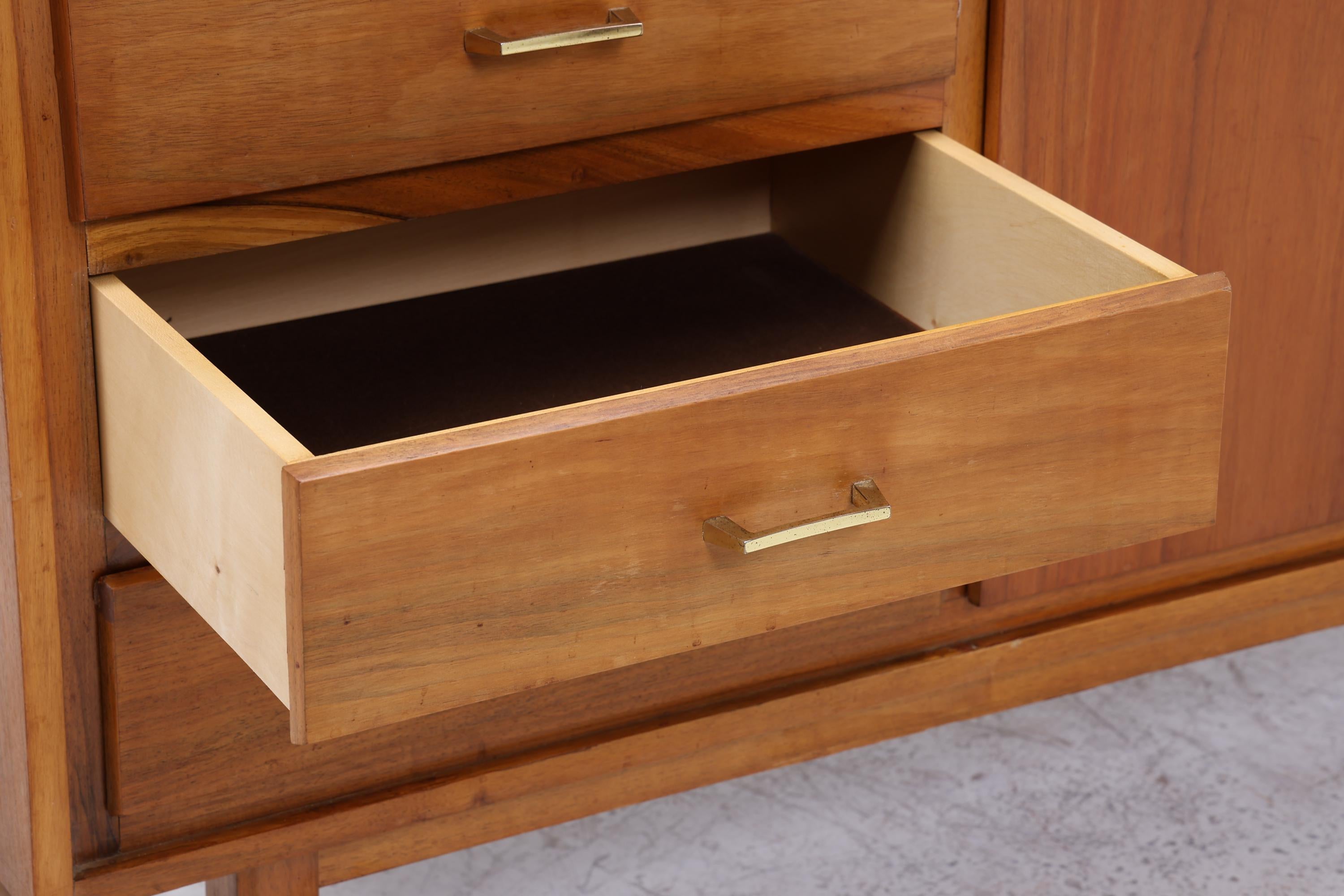 Vintage Sideboard 60er | Mid Century Schubladen Schrank | Retro Holz Aufbewahrung