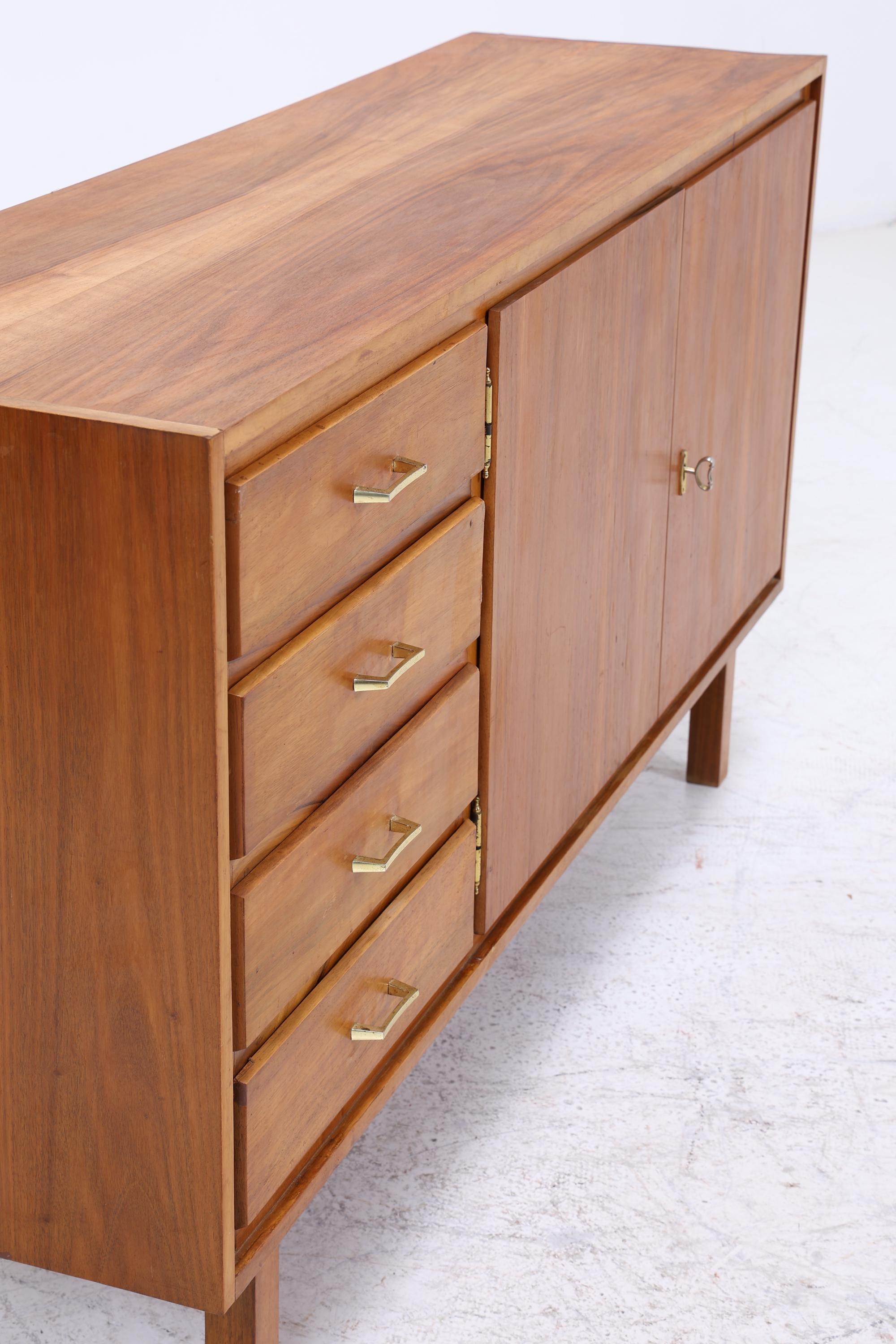 Vintage Sideboard 60er | Mid Century Schubladen Schrank | Retro Holz Aufbewahrung