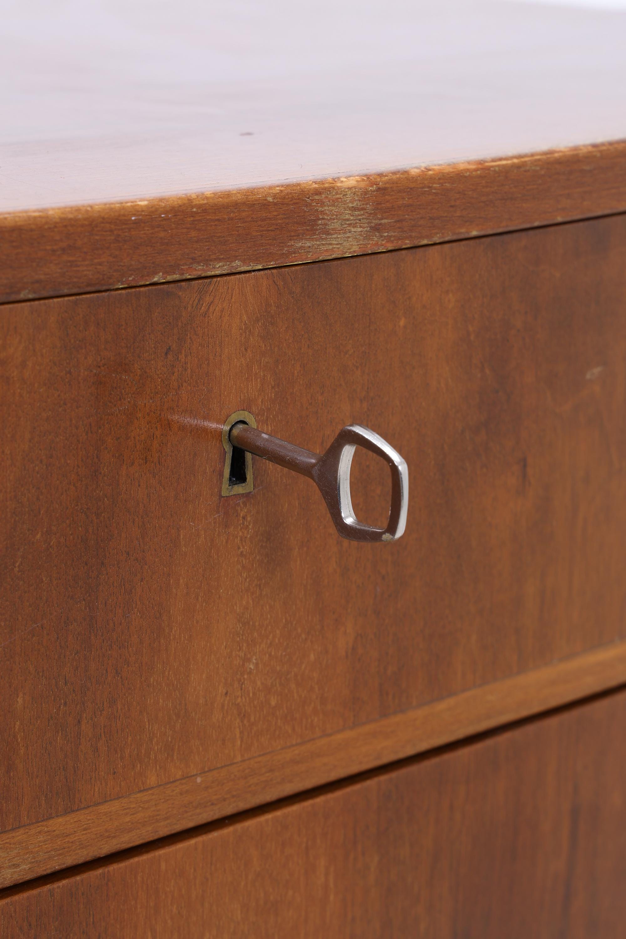 Vintage Teak Schubladen Kommode von Kai Kristiansen | Mid Century Tallboy Danish Design Aufbewahrung 60er Jahre