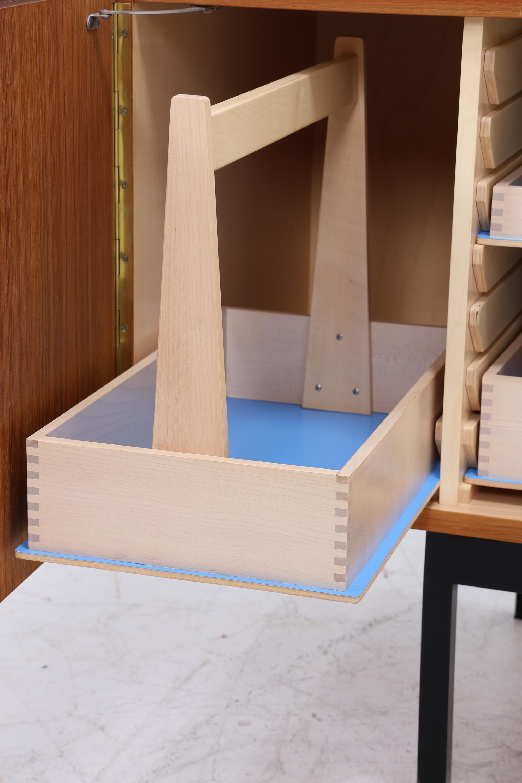 Vintage Teak Sideboard B40 von Dieter Waeckerlin für Behr | Mid Century Anrichte Retro Holz Aufbewahrung