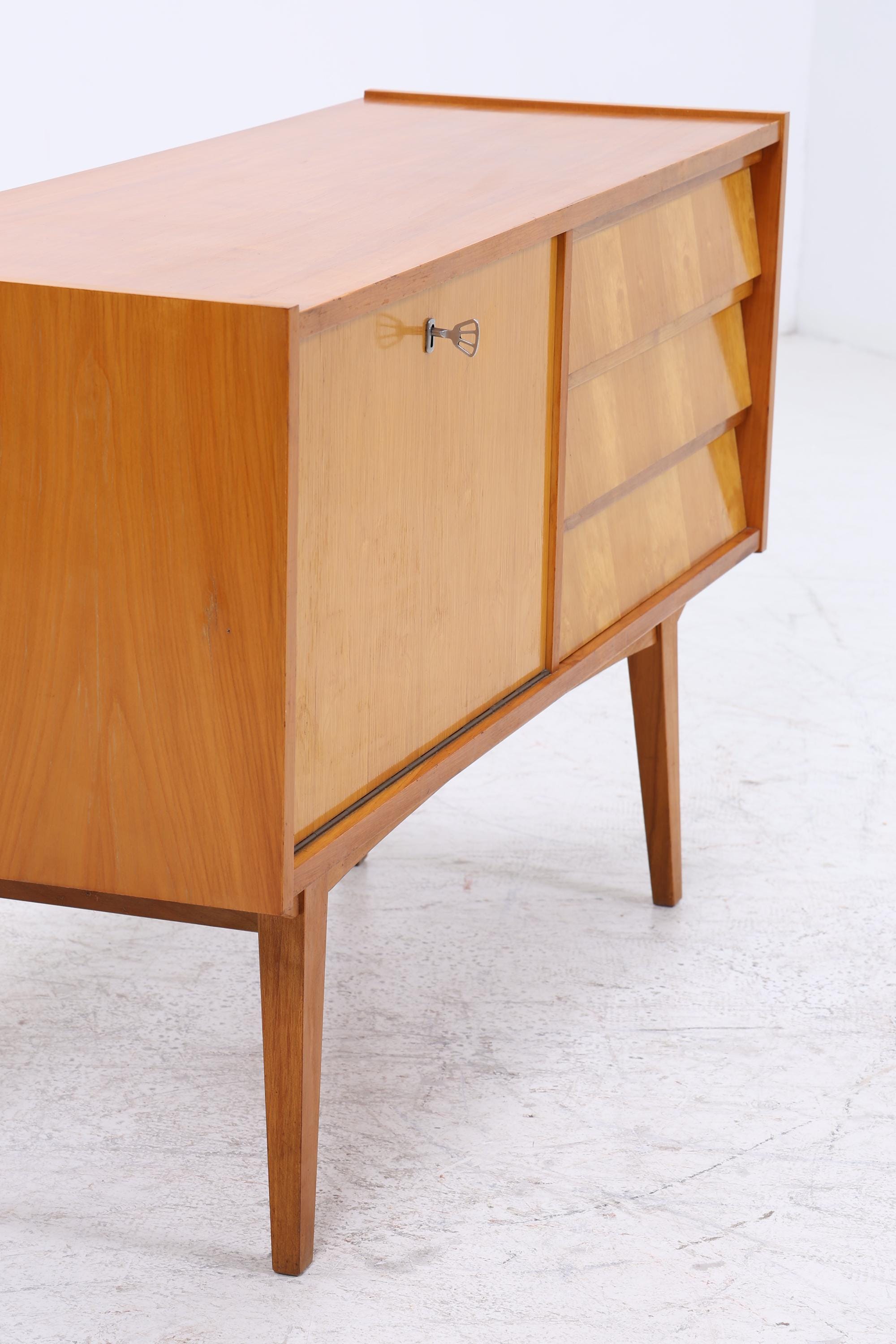 Vintage Kommode | Mid Century Schubladen Schrank Holz Aufbewahrung 60er Jahre