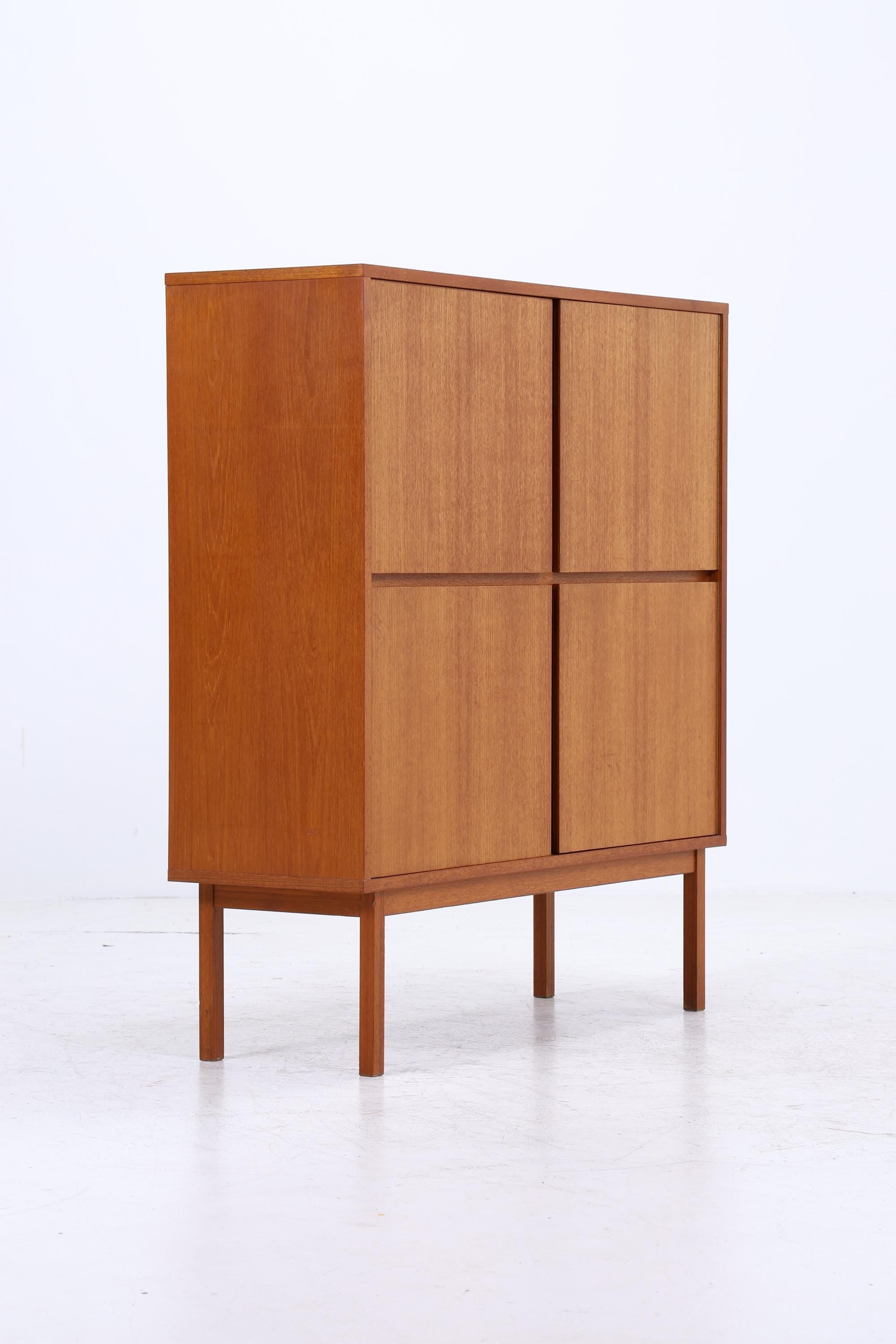 Vintage Schrank 60er Jahre | Mid Century Highboard Holz Aufbewahrung