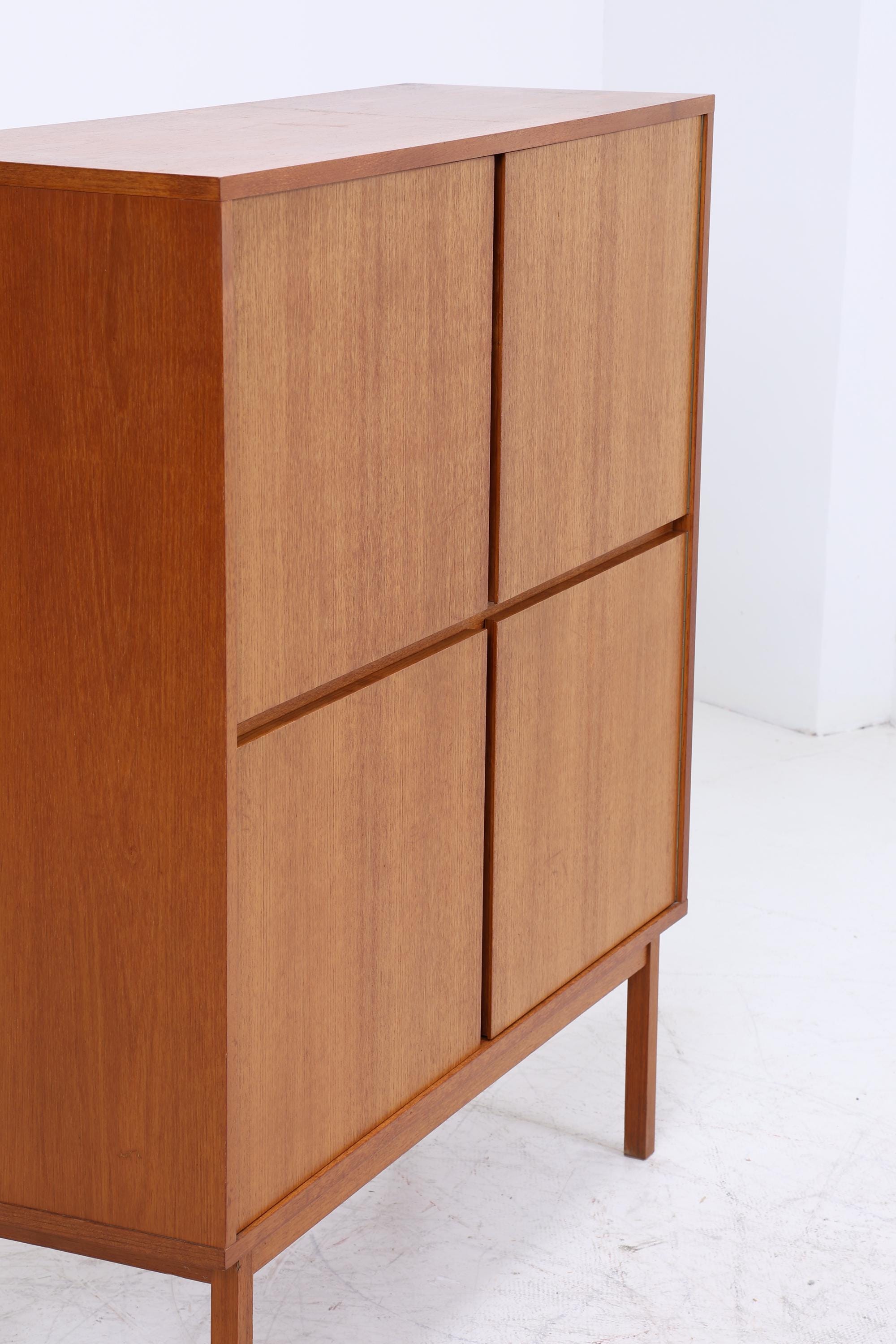 Vintage Schrank 60er Jahre | Mid Century Highboard Holz Aufbewahrung
