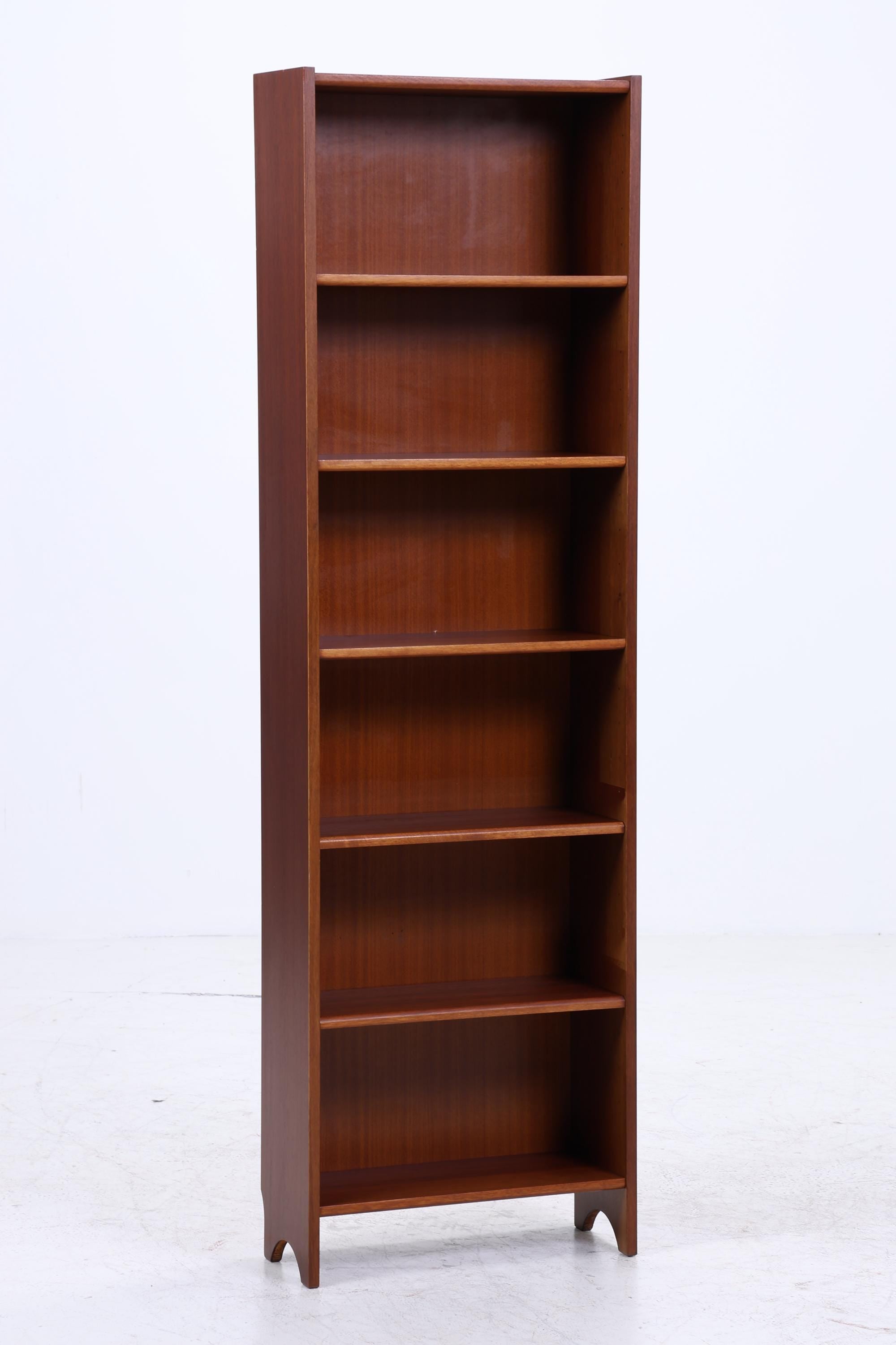 Vintage Teak Bücherregal | Mid Century Regal | 60er Retro Holz Aufbewahrung
