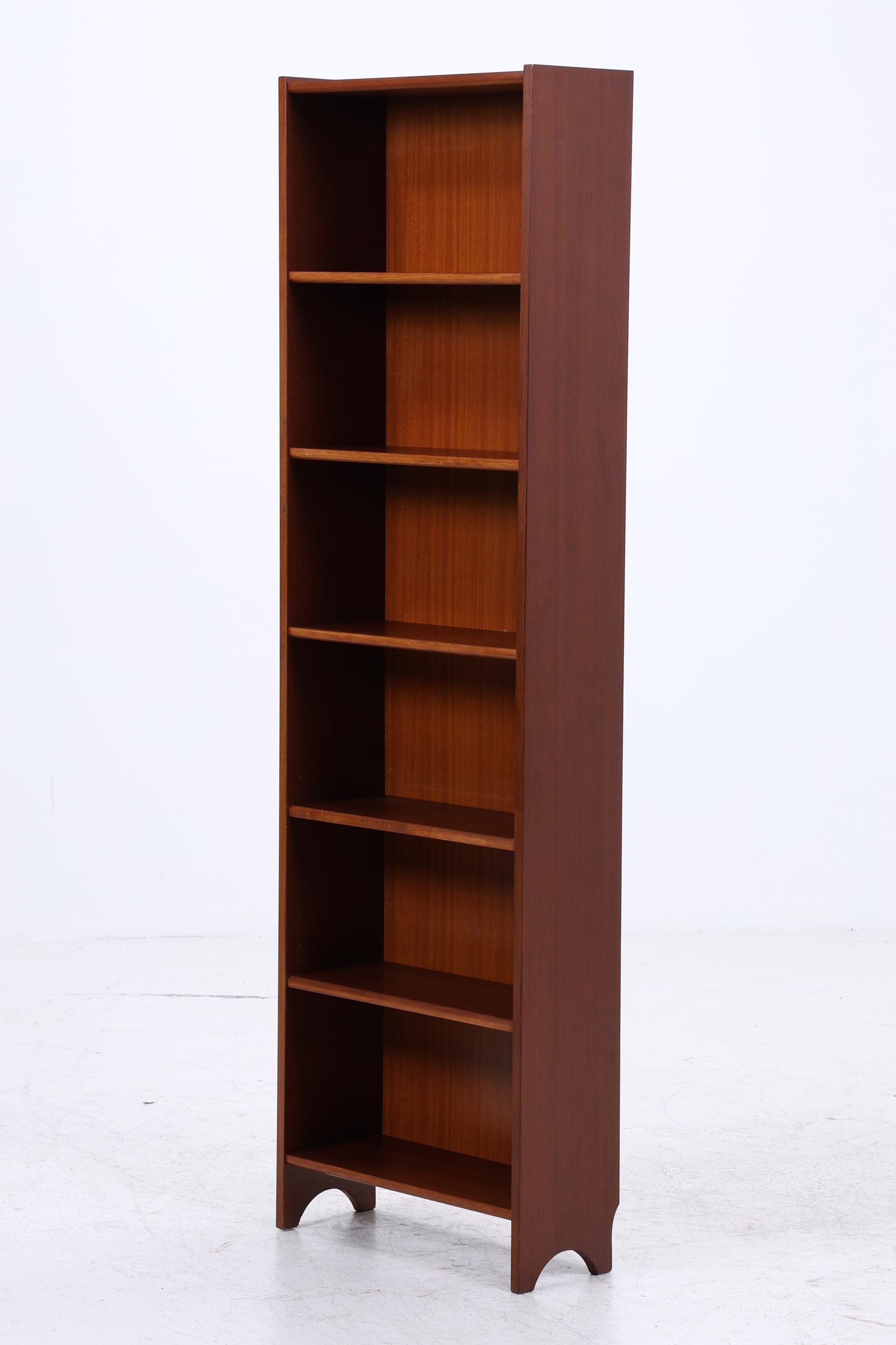Vintage Teak Bücherregal | Mid Century Regal | 60er Retro Holz Aufbewahrung