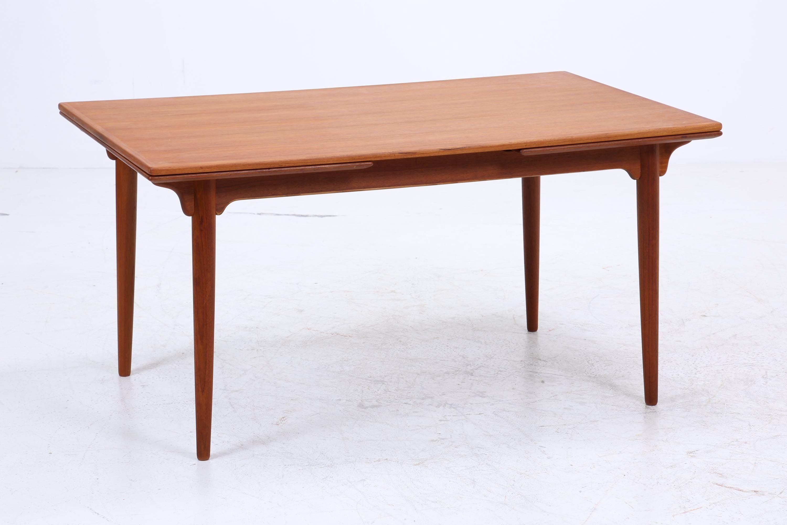 Omann Jun Modell 54 Teak Esstisch | Danish Design Ausziehtisch Mid Century 60er
