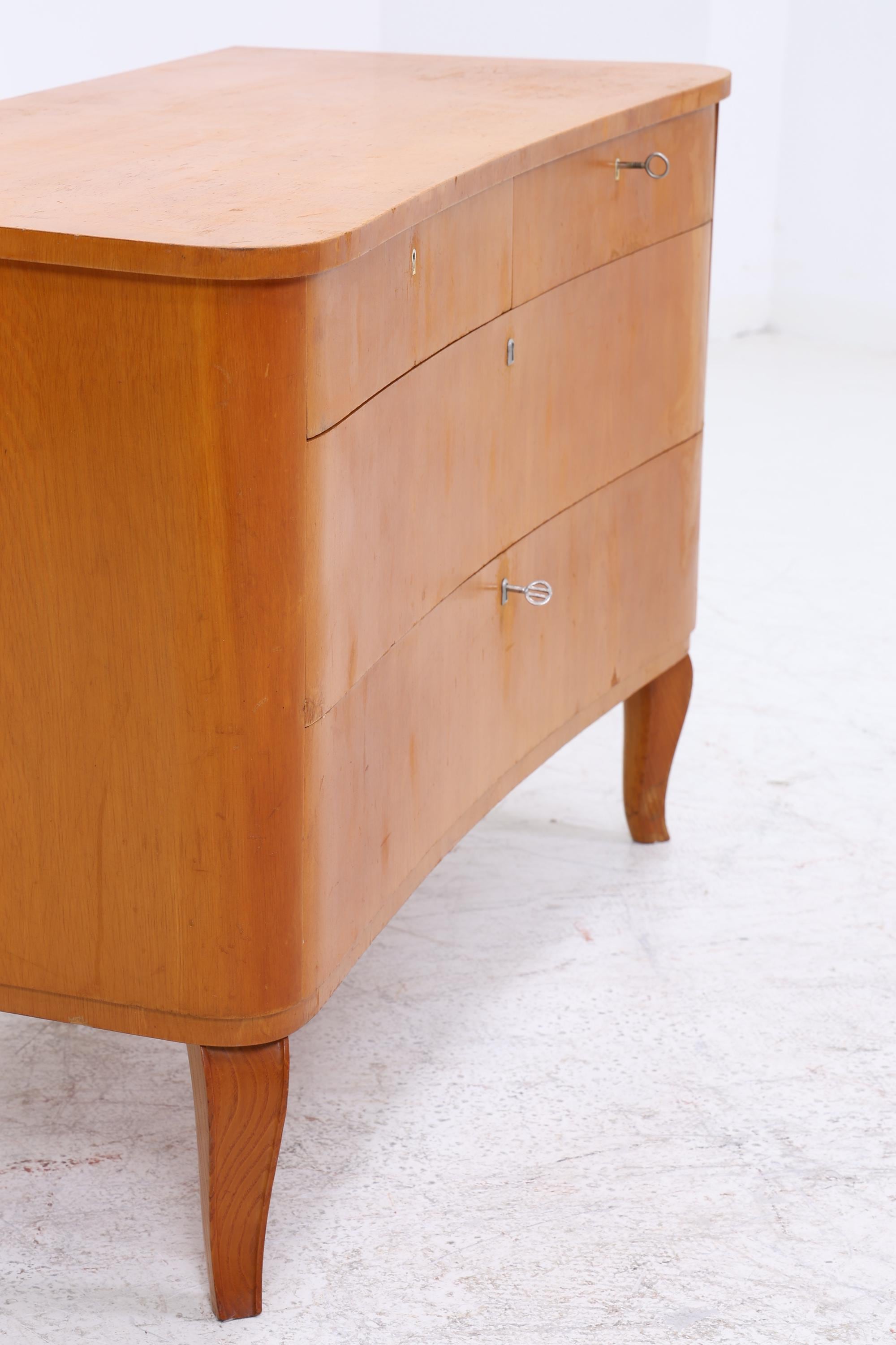 Vintage Kommode | Mid Century Schubladen Schrank Holz Aufbewahrung 60er Jahre