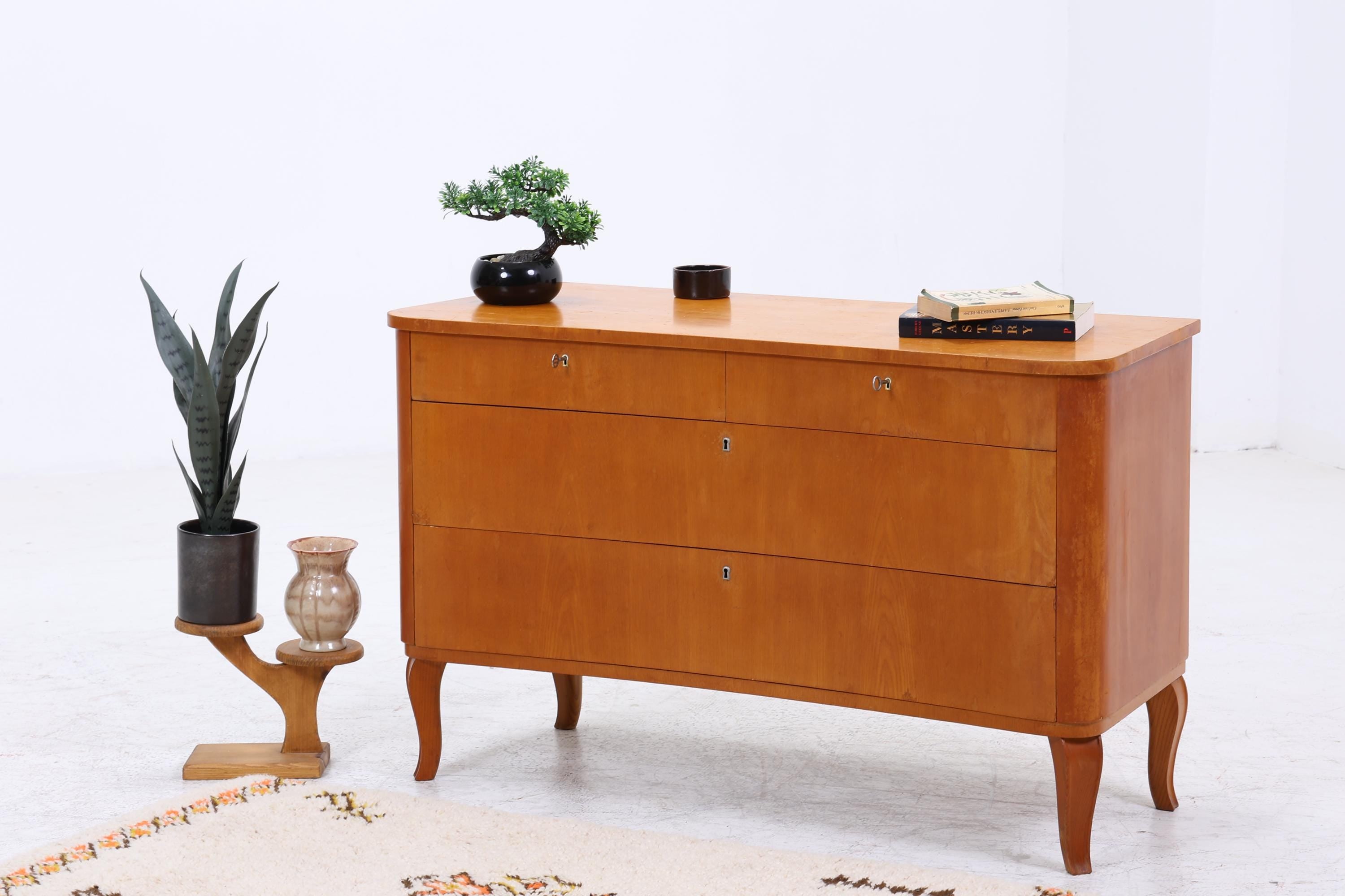 Vintage Kommode | Mid Century Schubladen Schrank Holz Aufbewahrung 60er Jahre