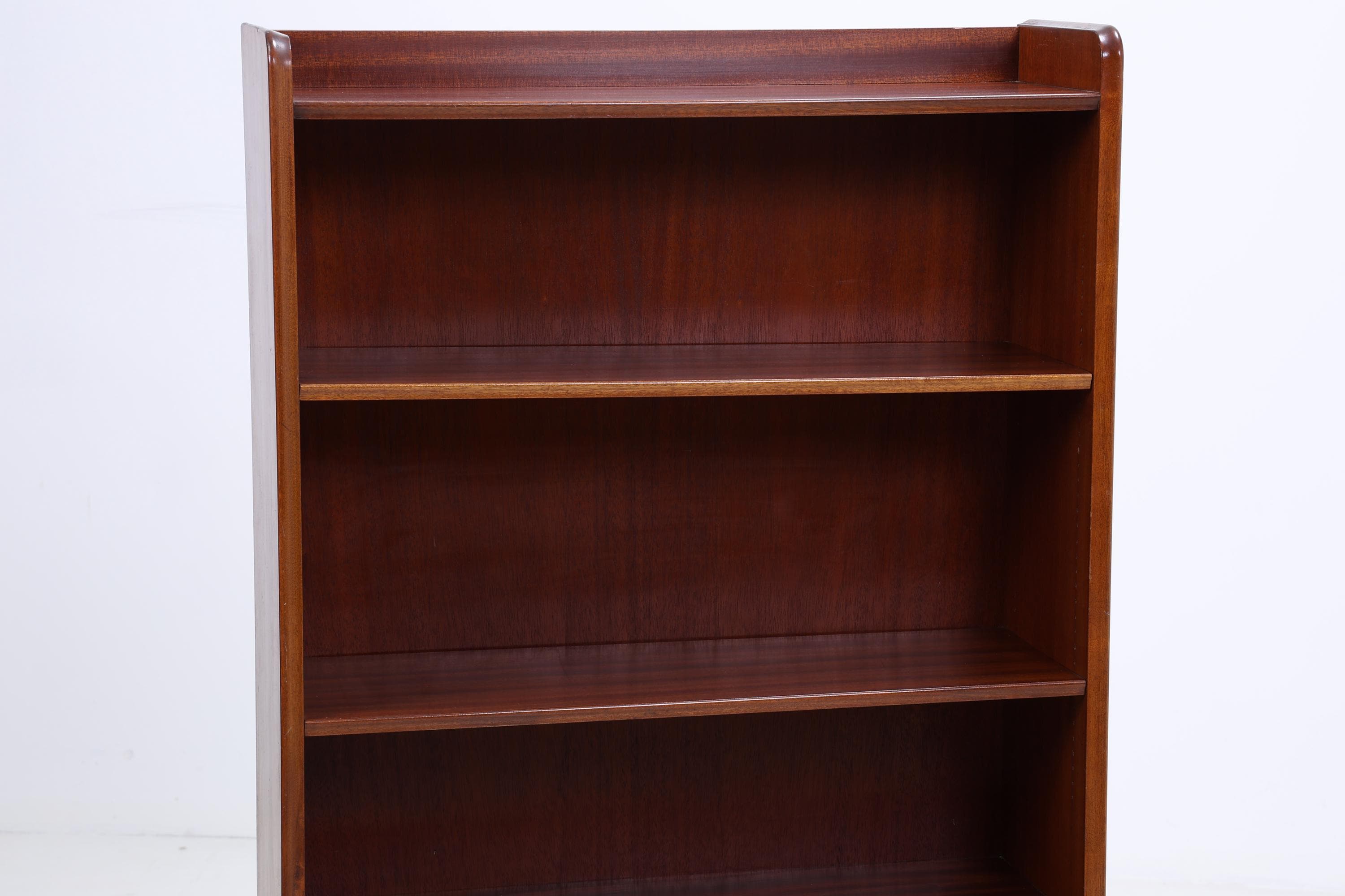 Vintage Mahagoni Bücherregal | Mid Century Regal 60er Jahre | Hohes Holz Standregal