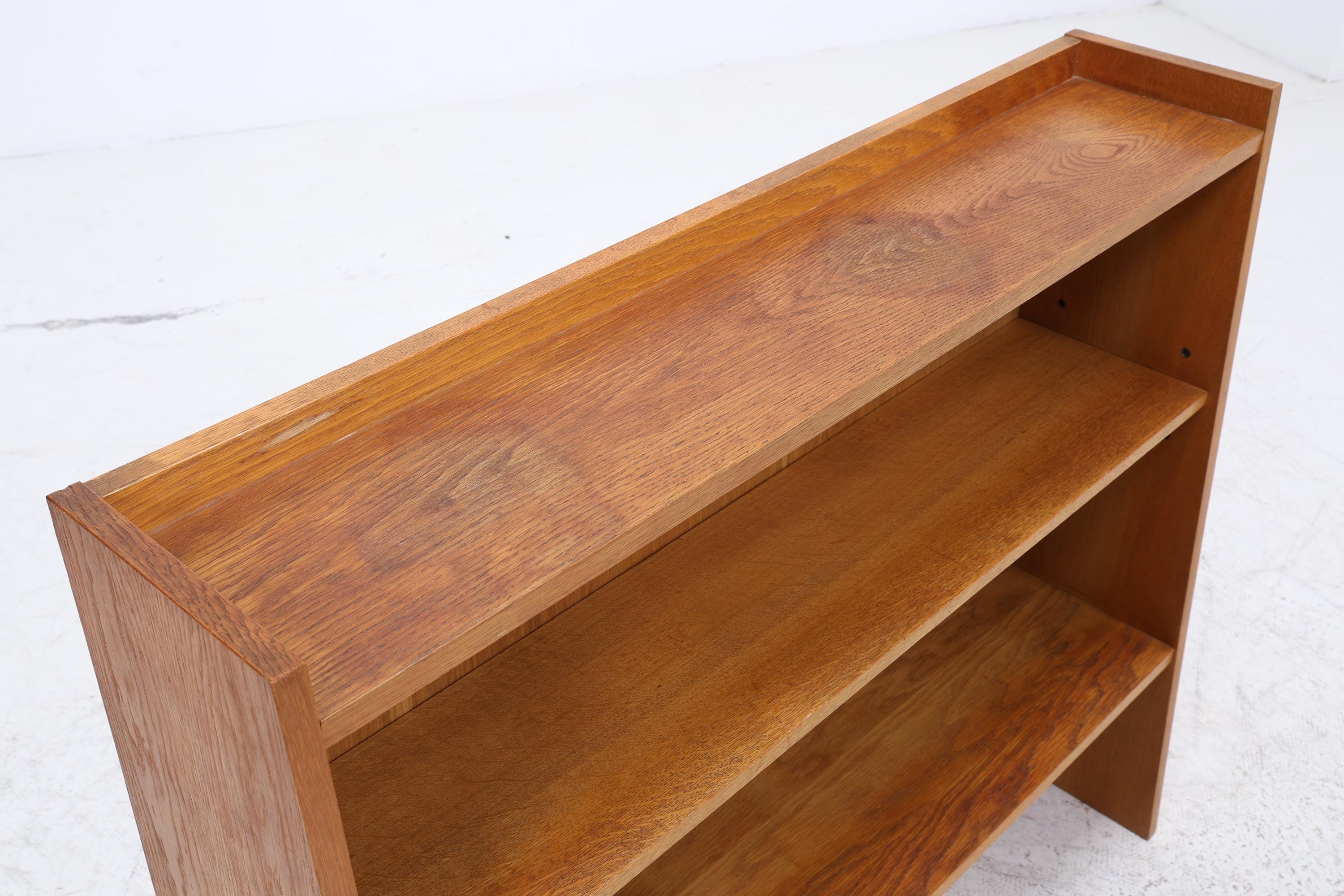 Vintage Hellerau Bücherregal aus Eiche | Mid Century Regal | 60er Retro Holz Aufbewahrung