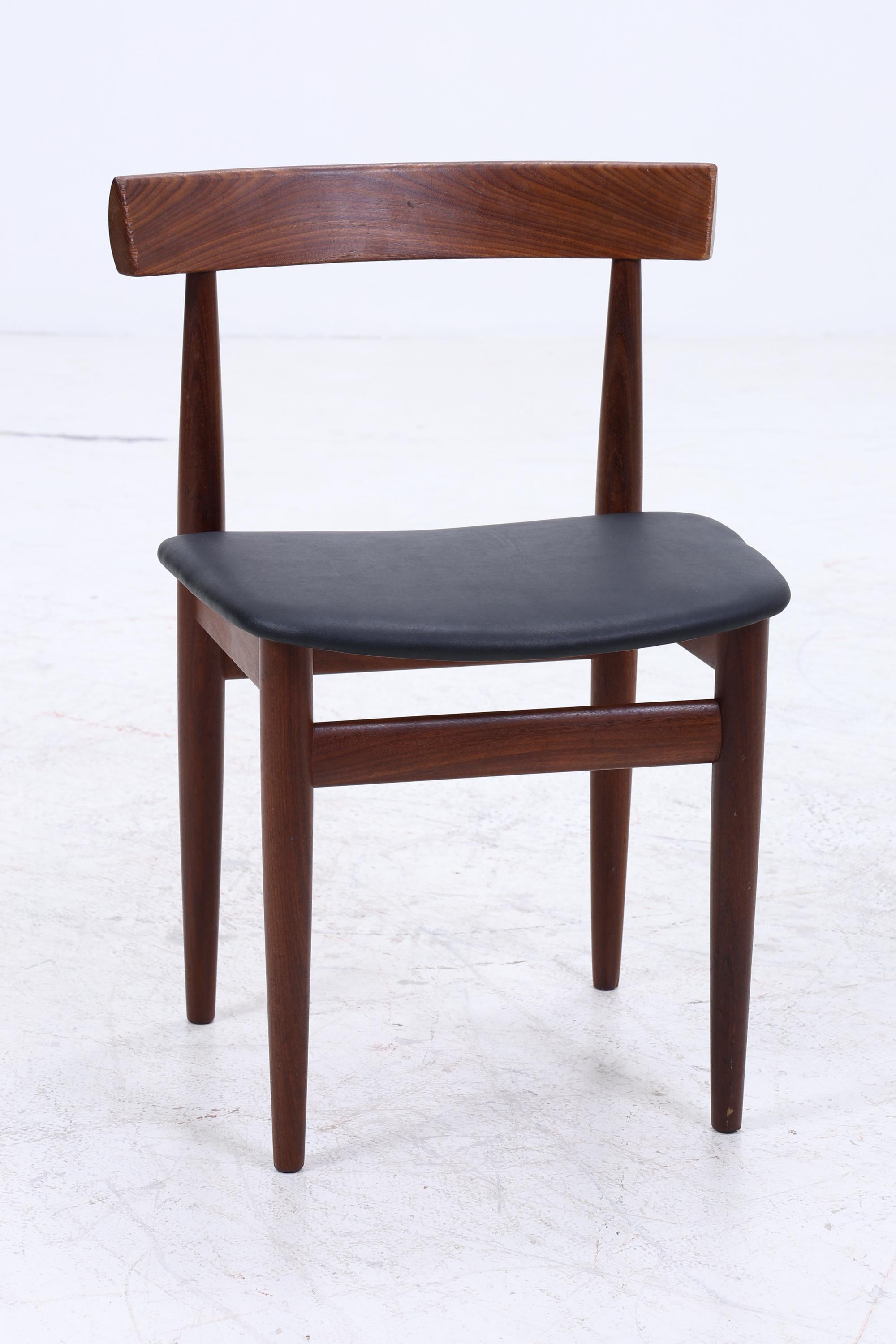Hans Olsen für Frem Røjle – Vintage runder Ausziehtisch mit 4 Stühlen aus Teak | Danish Mid Century Dining Set