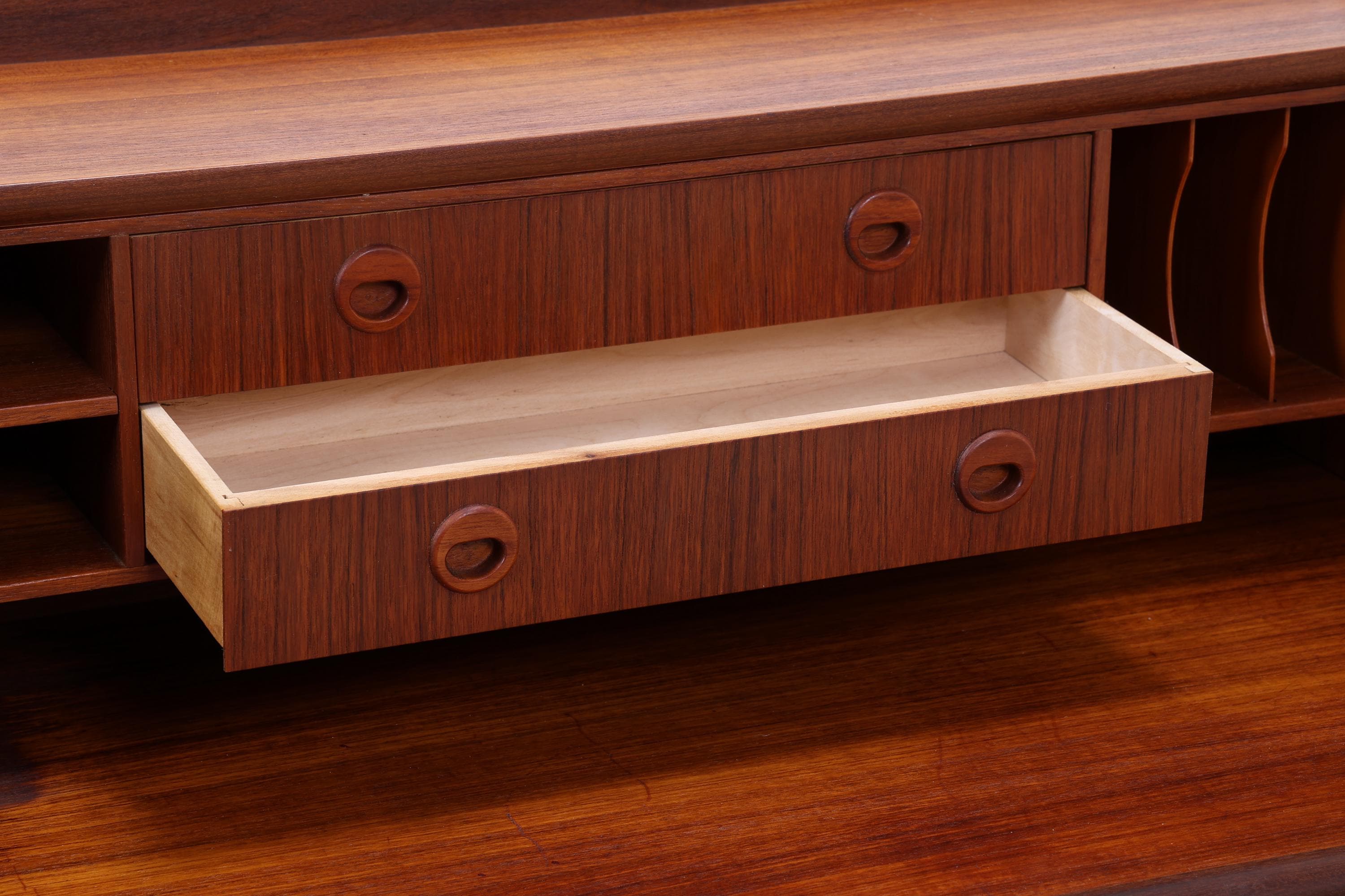 Vintage Teak Sekretär 60er Jahre | Danish Design Mid Century Schrank Retro Holz Aufbewahrung