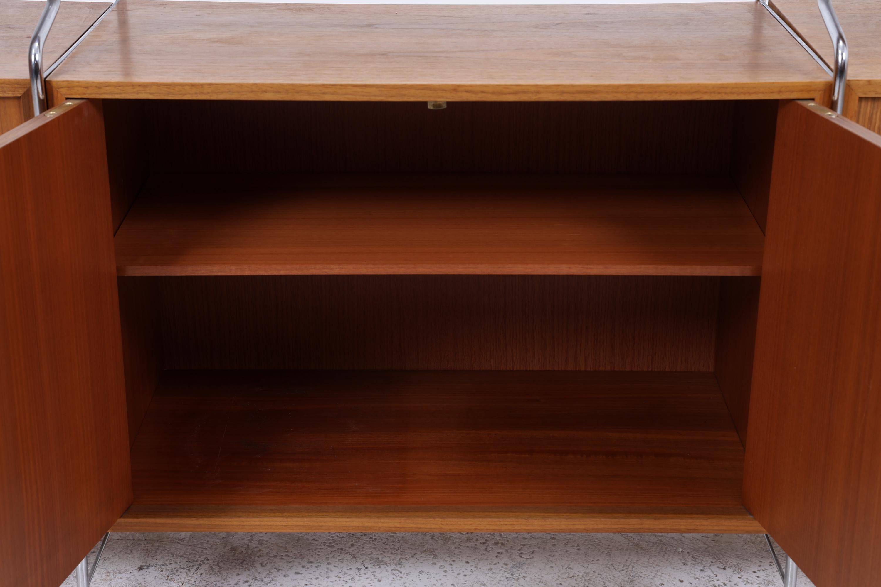 Vintage Teak Schrankwand WHB | Mid-Century Modular String Regalsystem