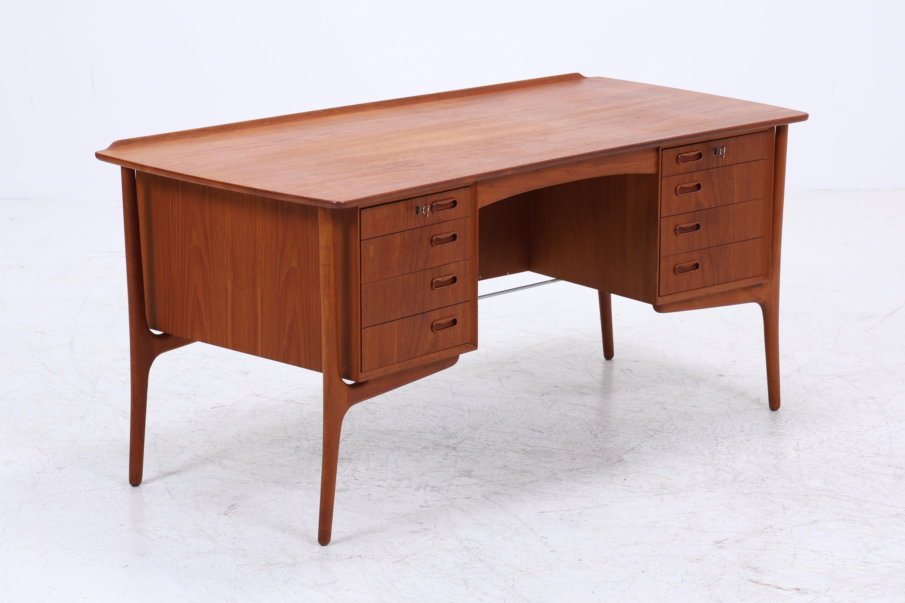 Vintage Teak Schreibtisch | Svend Aage Madsen für HP Hansen | Dänisches Mid-Century Design