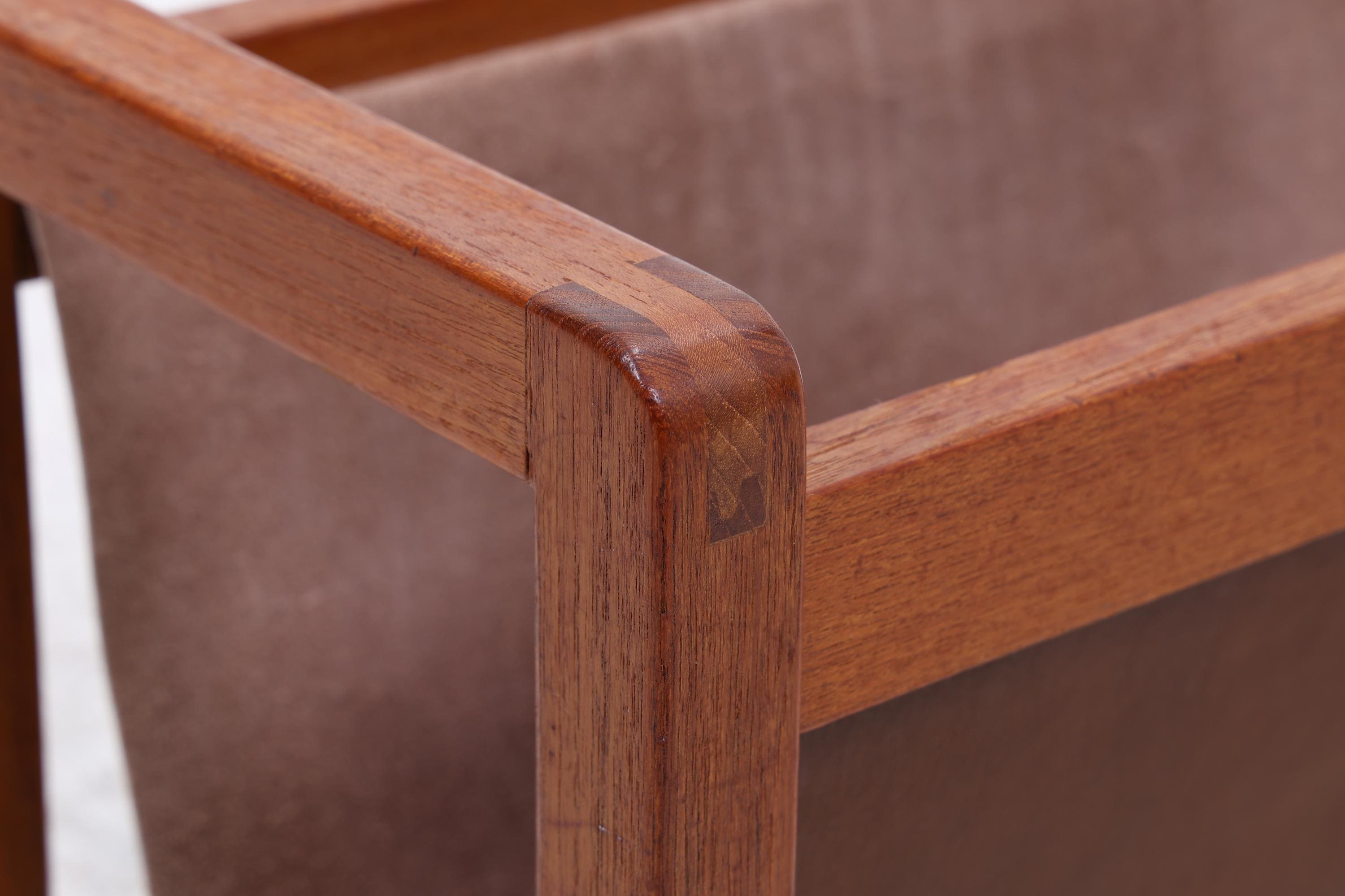 Vintage Teak Zeitungsständer | Mid-Century Magazinhalter Danish Modern
