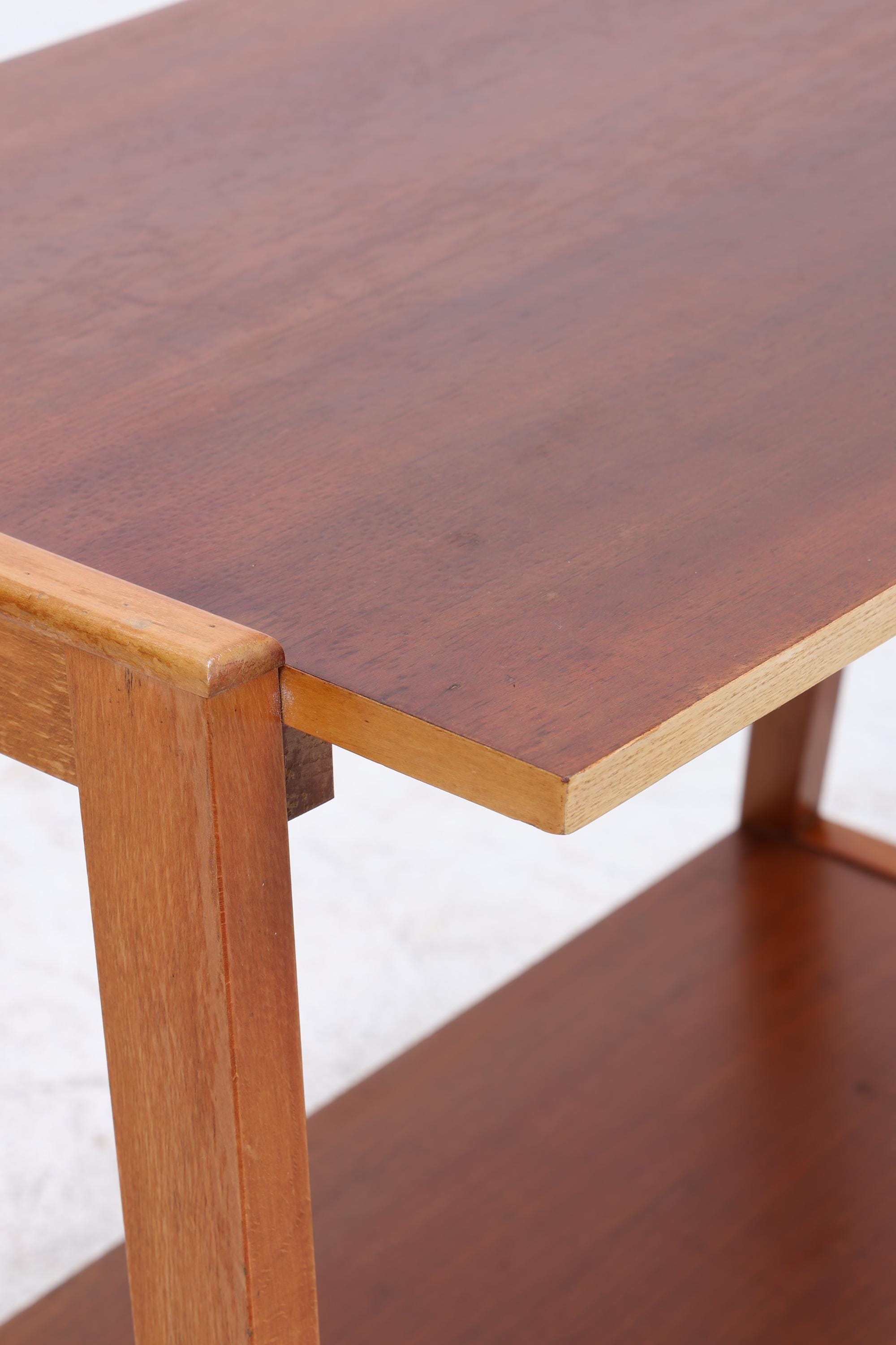 Vintage Teak Beistelltisch | Mid-Century Telefonisch 60er 70er Jahre