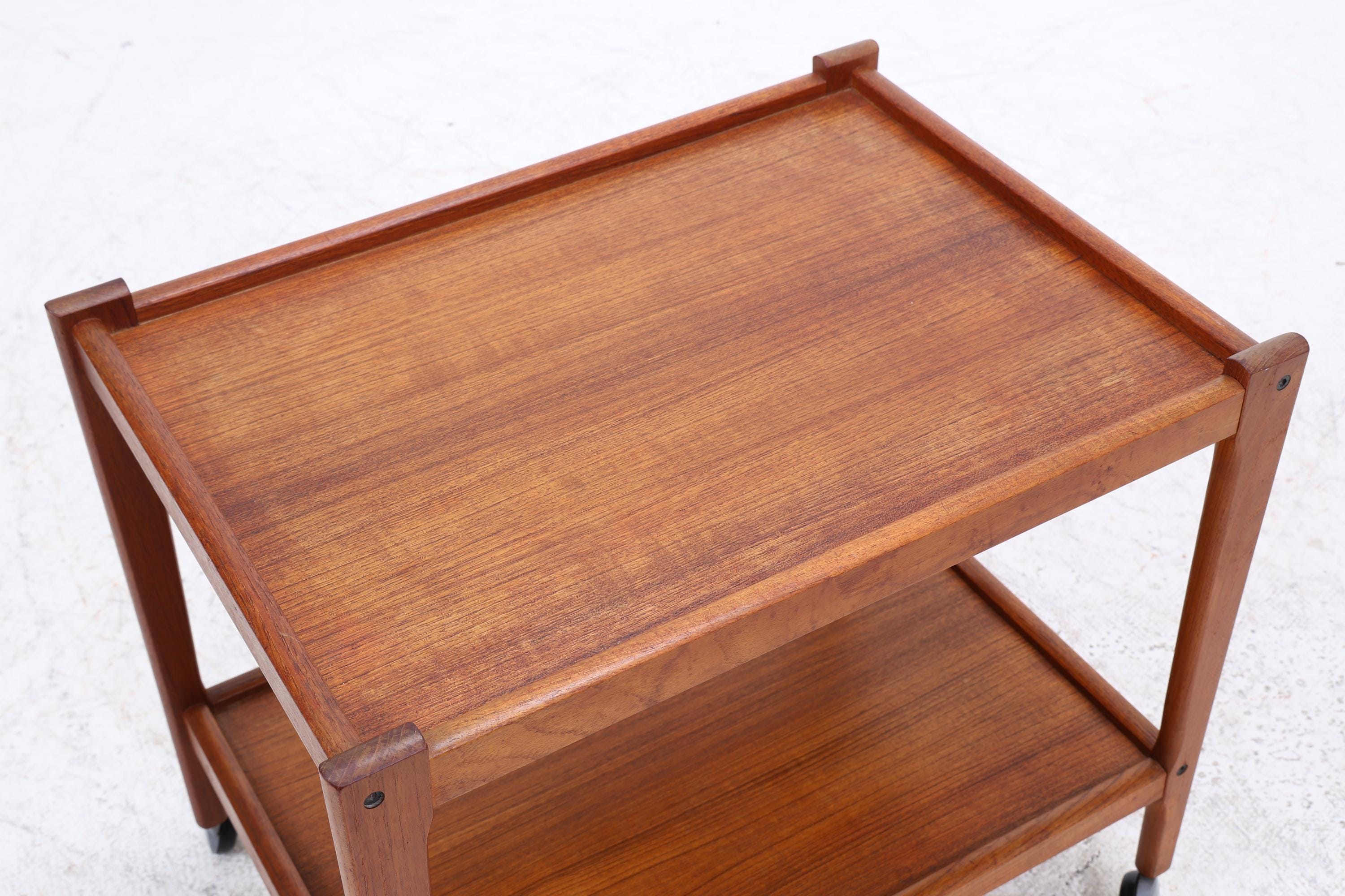 Vintage Teak Servierwagen | Mid-Century Barwagen Danish Modern
