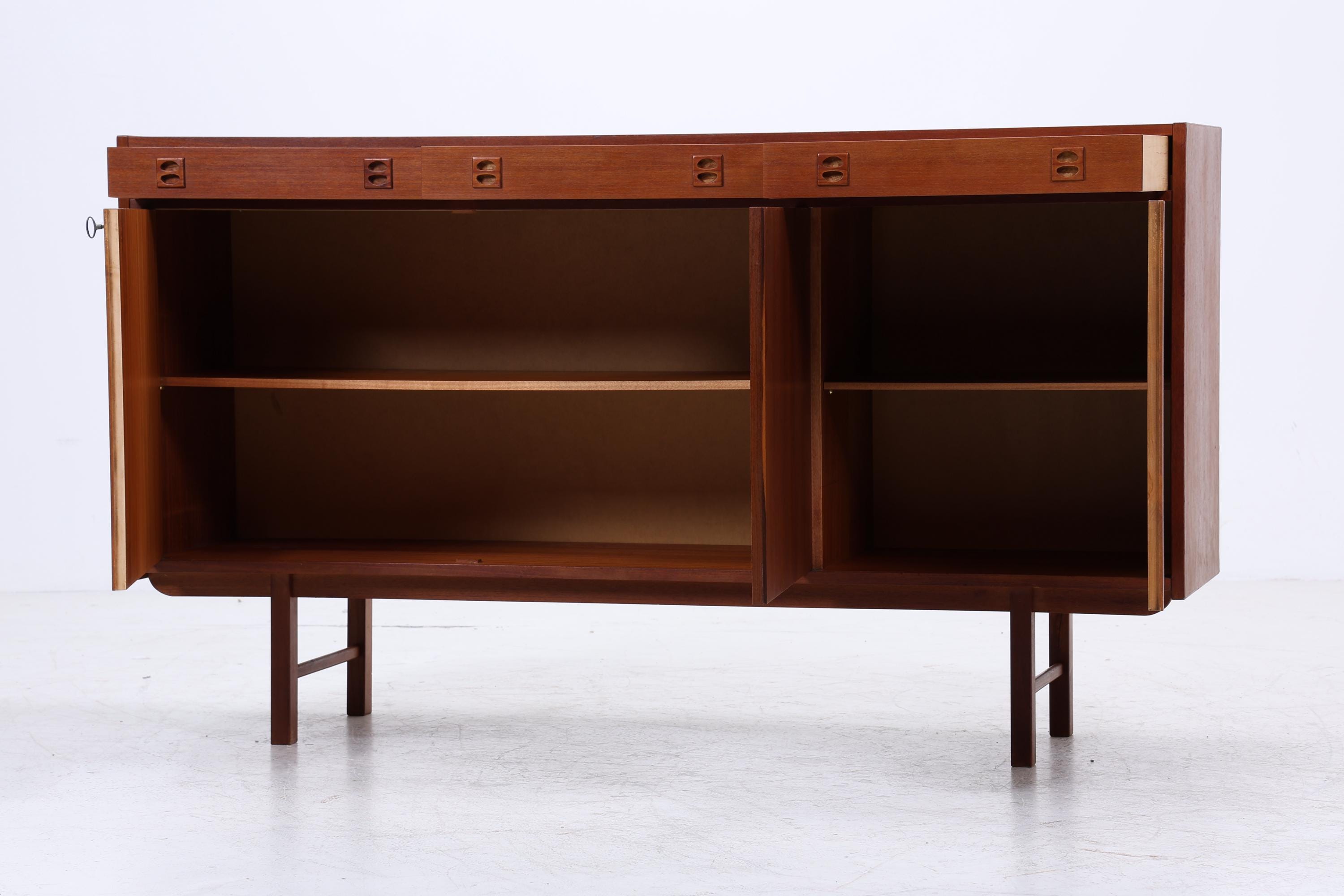 Vintage Teak Highboard 60er Jahre | Mid Century Sideboard Schrank Holz Aufbewahrung