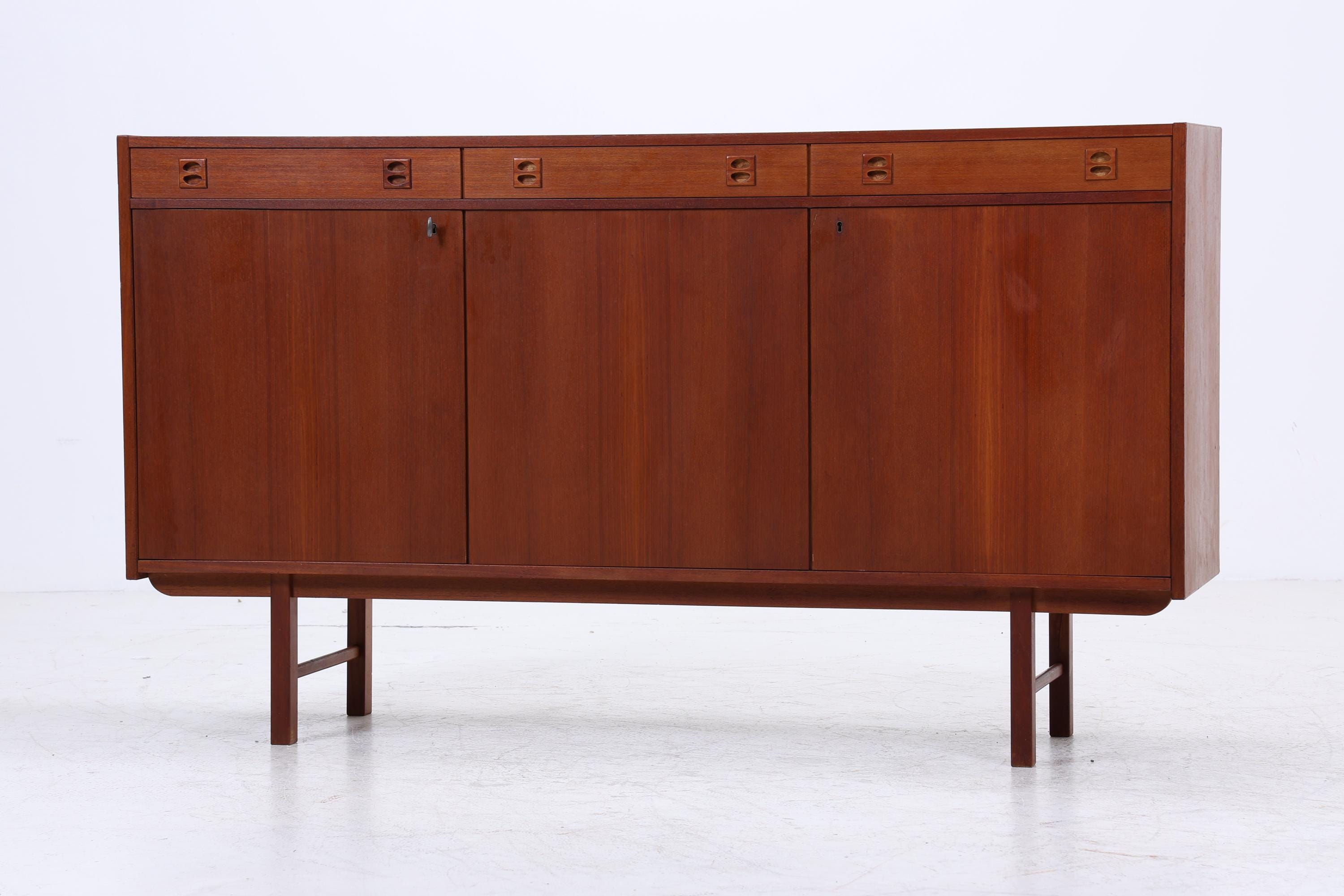 Vintage Teak Highboard 60er Jahre | Mid Century Sideboard Schrank Holz Aufbewahrung